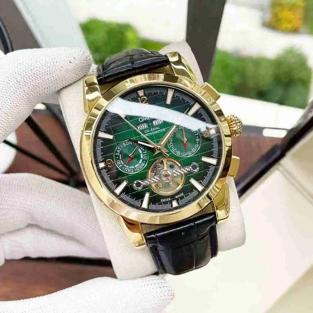 General Watches Omega Watch Men's Watch Paired with Original Fully Automatic Mechanical Movement Top Grade 316 Precision Steel Case with Mineral Super Strong Mirror Diameter 42mm KK05250 view 6
