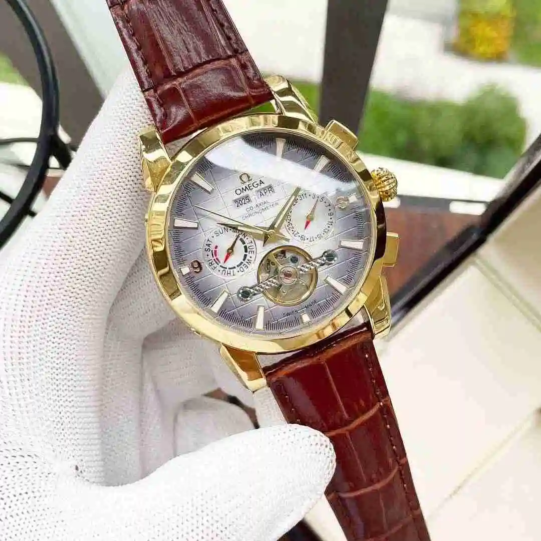 General Watches Omega Watch Men's Watch Paired with Original Fully Automatic Mechanical Movement Top Grade 316 Precision Steel Case with Mineral Super Strong Mirror Diameter 42mm KK05250 view 8