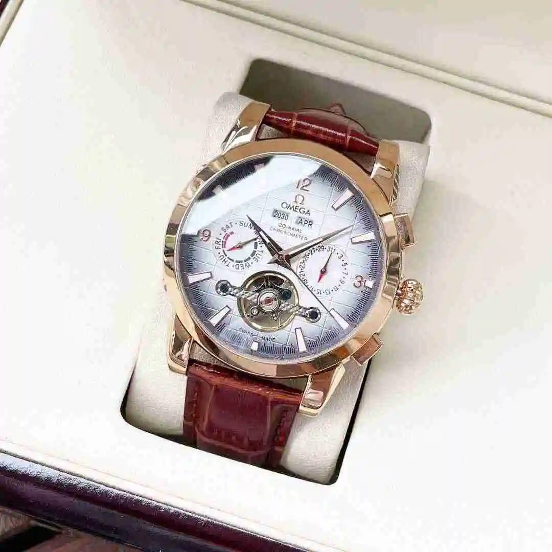 General Watches Omega Watch Men's Watch Paired with Original Fully Automatic Mechanical Movement Top Grade 316 Precision Steel Case with Mineral Super Strong Mirror Diameter 42mm KK05250 view 9