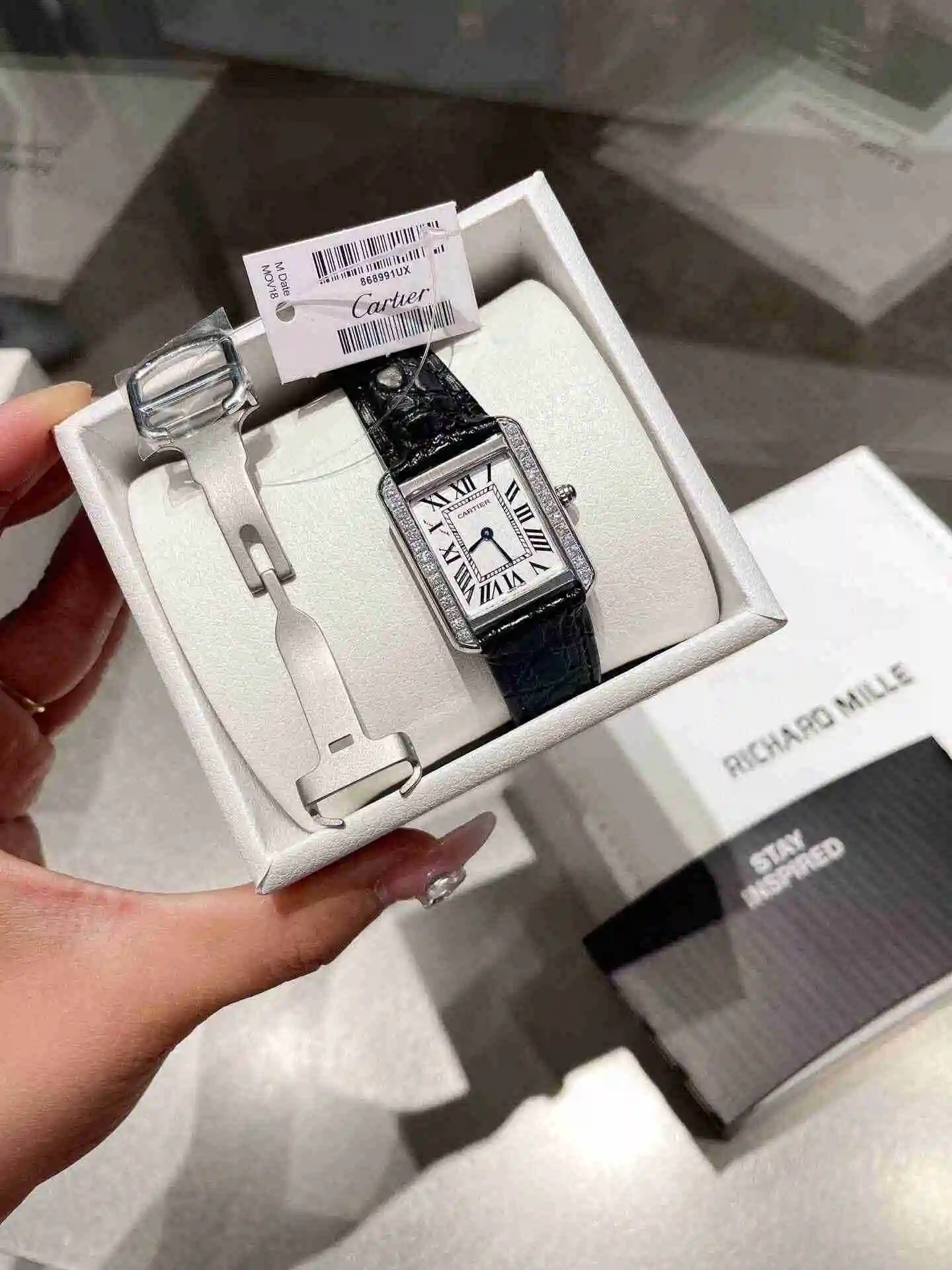 General Watches Cartier Watch Couple Watch Paired with Original Fully Automatic Mechanical Movement Top grade 316 Precision Steel Case Case with Mineral Super Strong Mirror Diameter 27MMX34MM KK03150 1 view 6