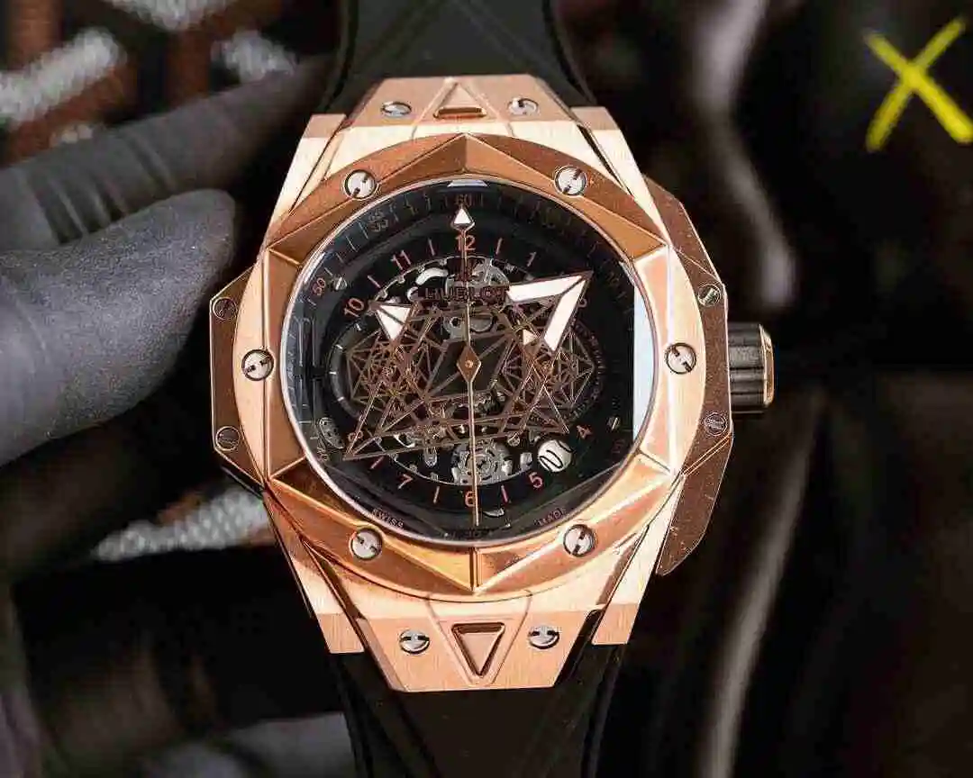 General Watches Hublot Yubo Watch Men's Watch Paired with Original Fully Automatic Mechanical Movement, Top Grade 316 Precision Steel Case with Mineral Super Strong Mirror Diameter 45mm KK06550 view 2