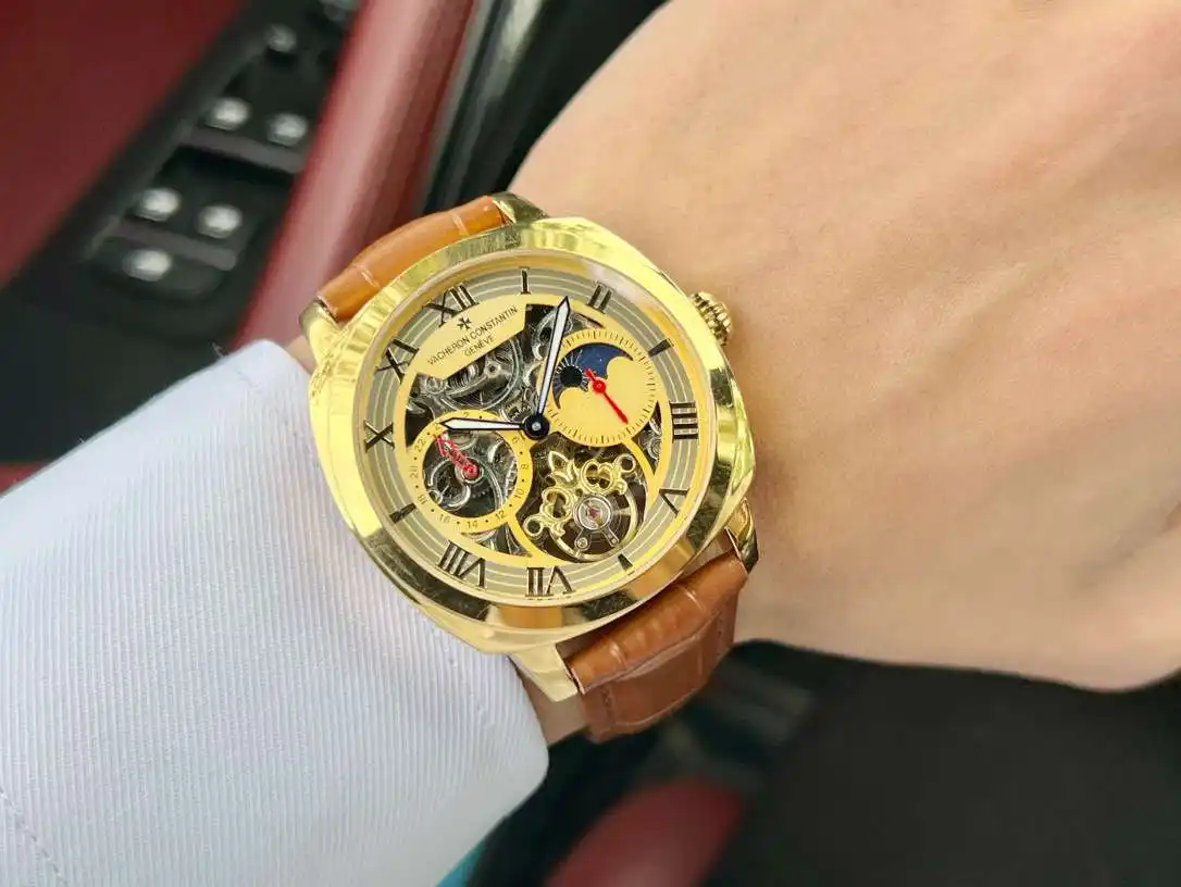 General Watches Watch, men's watch with original fully automatic mechanical movement, top-grade 316 stainless steel case and strap, mineral super mirror, diameter 44cm KK04550 view 6