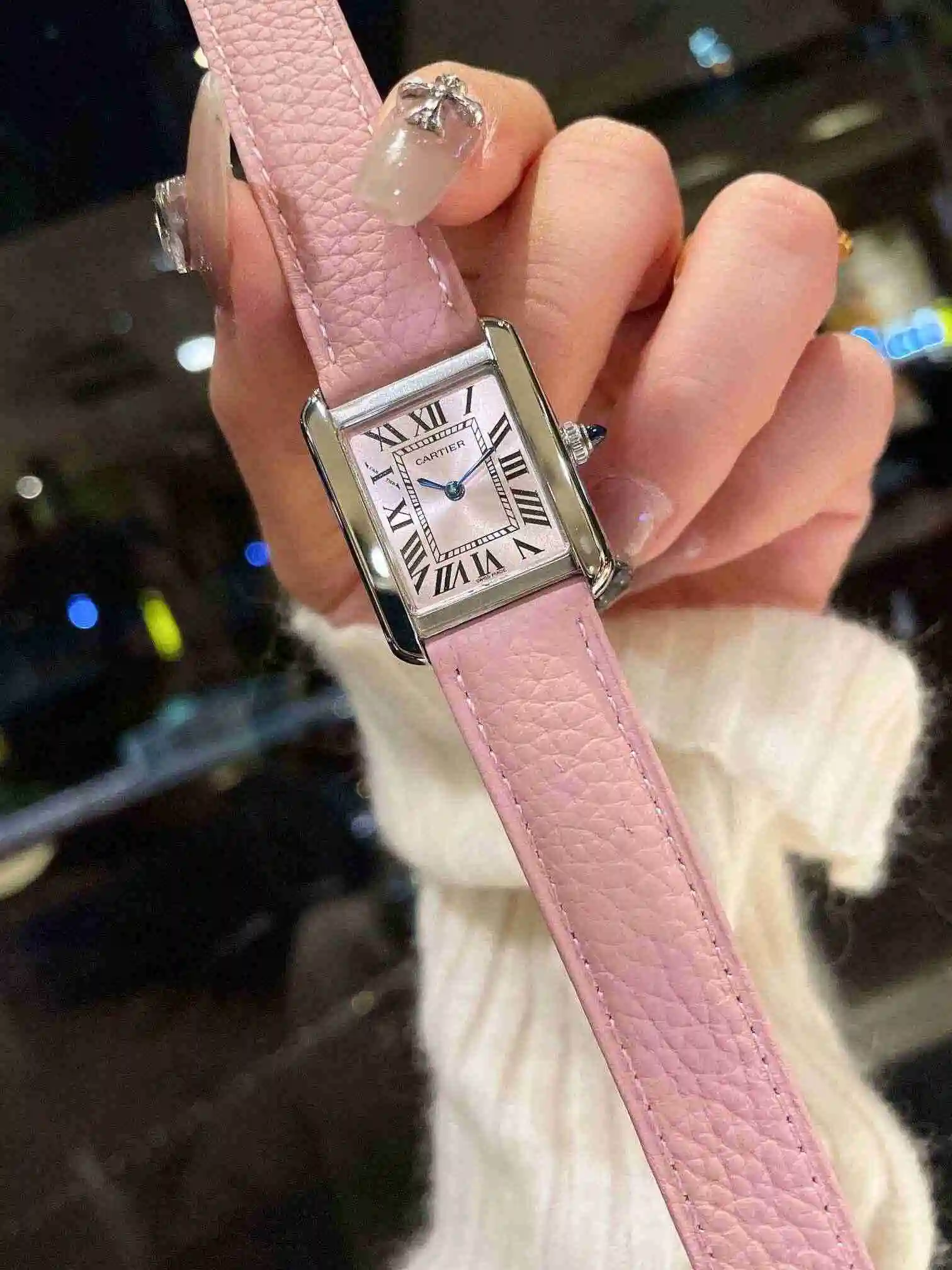 General Watches Cartier Watch Couple Pairing with Original Fully Automatic Mechanical Movement Top Grade 316 Precision Steel Case with Mineral Super Strong Mirror Diameter Male 34mmX27mm KK03450 view 9
