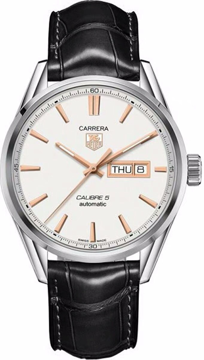 TAG Heuer Carrera Leather Strap Automatic Watch view 5