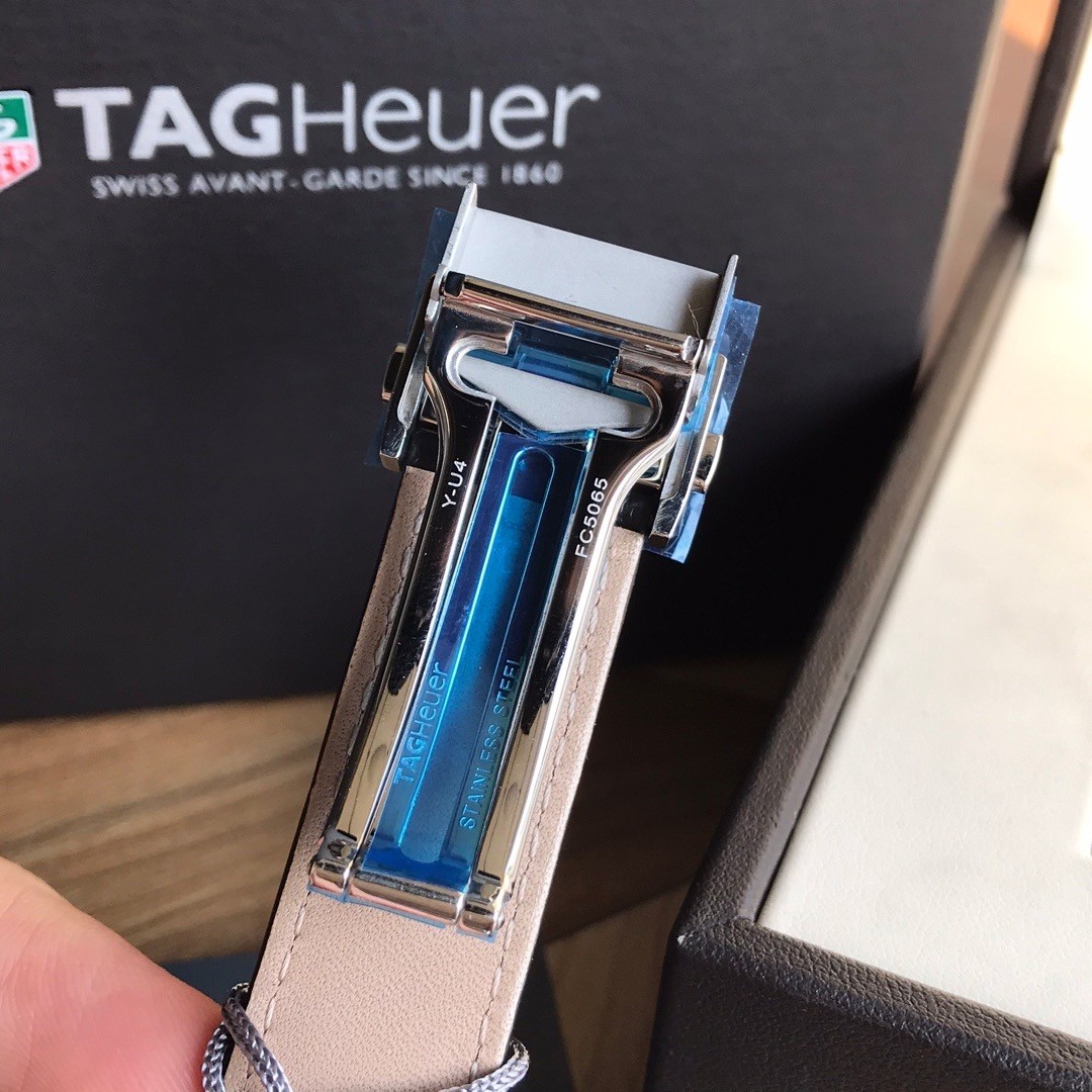 TAG Heuer Carrera Leather Strap Automatic Watch view 6