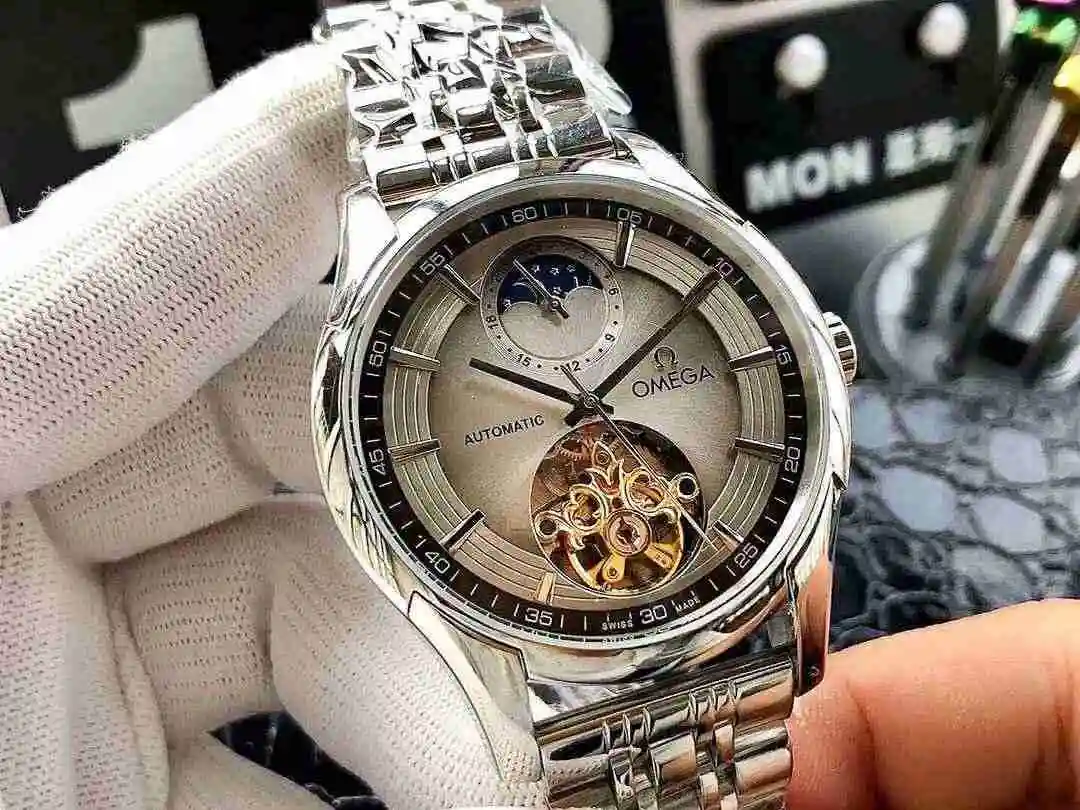 General Watches Omega Watch Men's Watch Paired with Original Fully Automatic Mechanical Movement Top Grade 316 Precision Steel Case Case with Mineral Super Strong Mirror Diameter 43mm KK04650 1 view 9