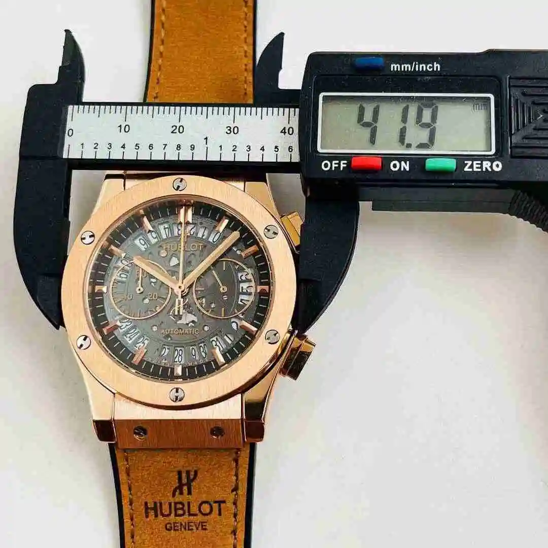 General Watches HUBLOT UBO Watch Men's Watch Paired with Original Fully Automatic Mechanical Movement Top Grade 316 Precision Steel Case with Mineral Super Strong Mirror Diameter 42mm KK03850 view 6