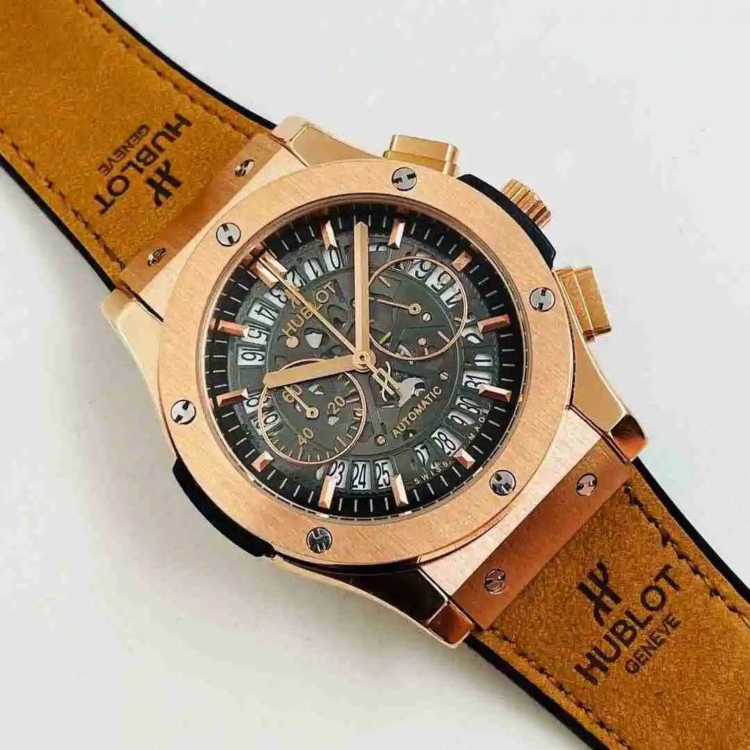 General Watches HUBLOT UBO Watch Men's Watch Paired with Original Fully Automatic Mechanical Movement Top Grade 316 Precision Steel Case with Mineral Super Strong Mirror Diameter 42mm KK03850 view 9