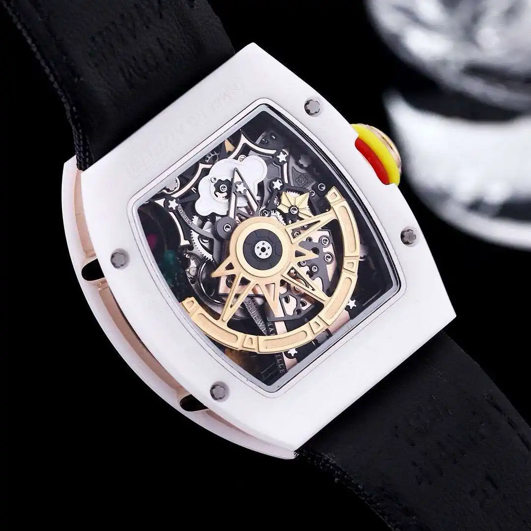 General Watches Richard Mille Richard@Mill watch men's watch with original fully automatic mechanical movement top 316 stainless steel case strap mineral super mirror KK014500 view 3