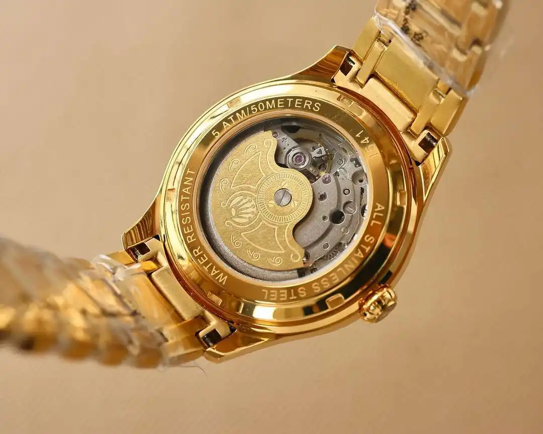 General Watches Watch, men's watch with original fully automatic mechanical movement, top-grade 316 stainless steel case and strap, mineral super mirror, diameter 40cm KK08250 1 view 2