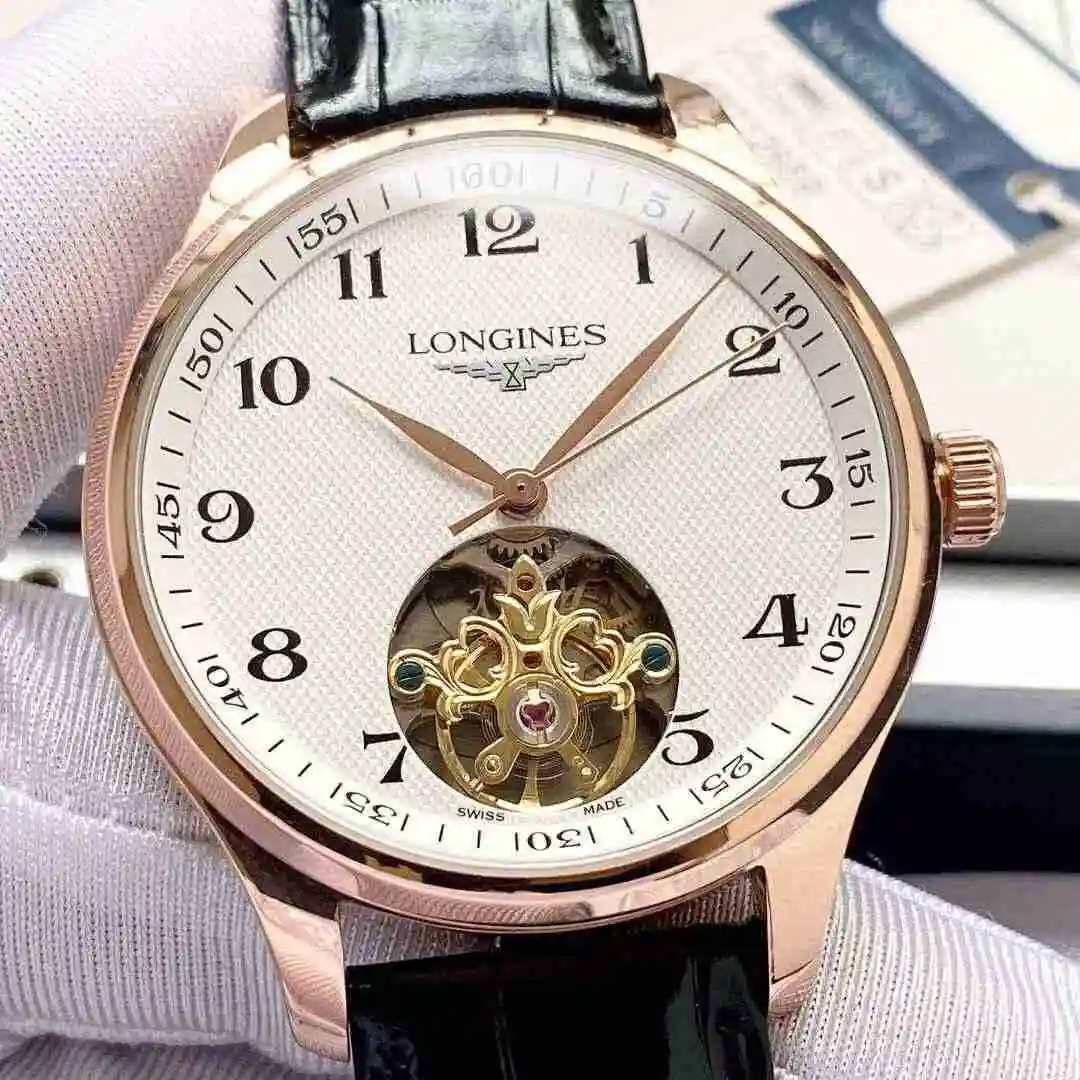General Watches Longines watch for men with original fully automatic mechanical movement, top grade 316 precision steel case with mineral super strong mirror diameter 42mm KK05450 view 3