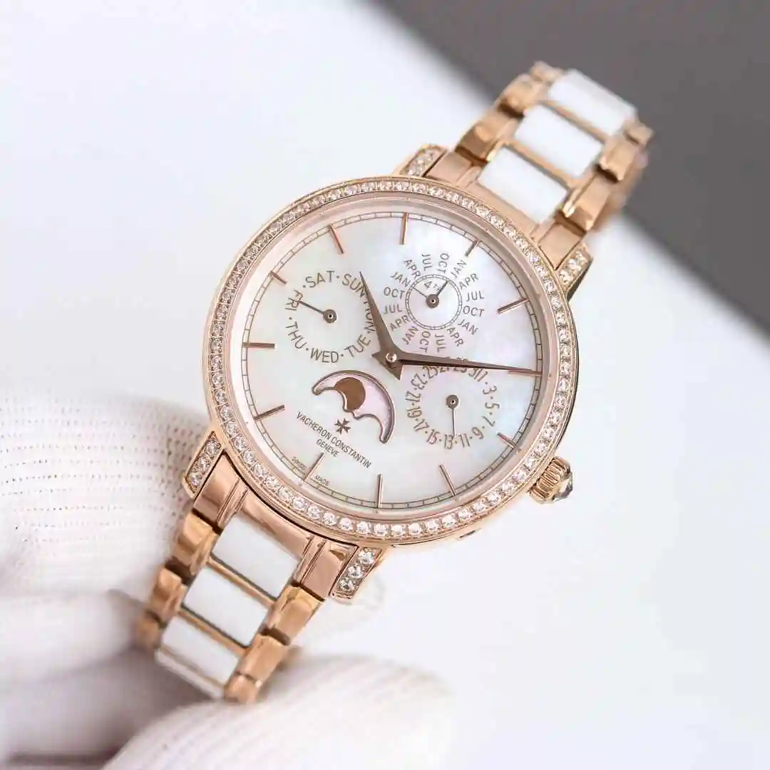 General Watches Vacheron Constantin Jiangshi Dandun Watch Women's Watch Paired with Original Fully Automatic Mechanical Movement Top Grade 316 Precision Steel Case with Mineral Super Strong Mirror Diameter 36mm kk view 7