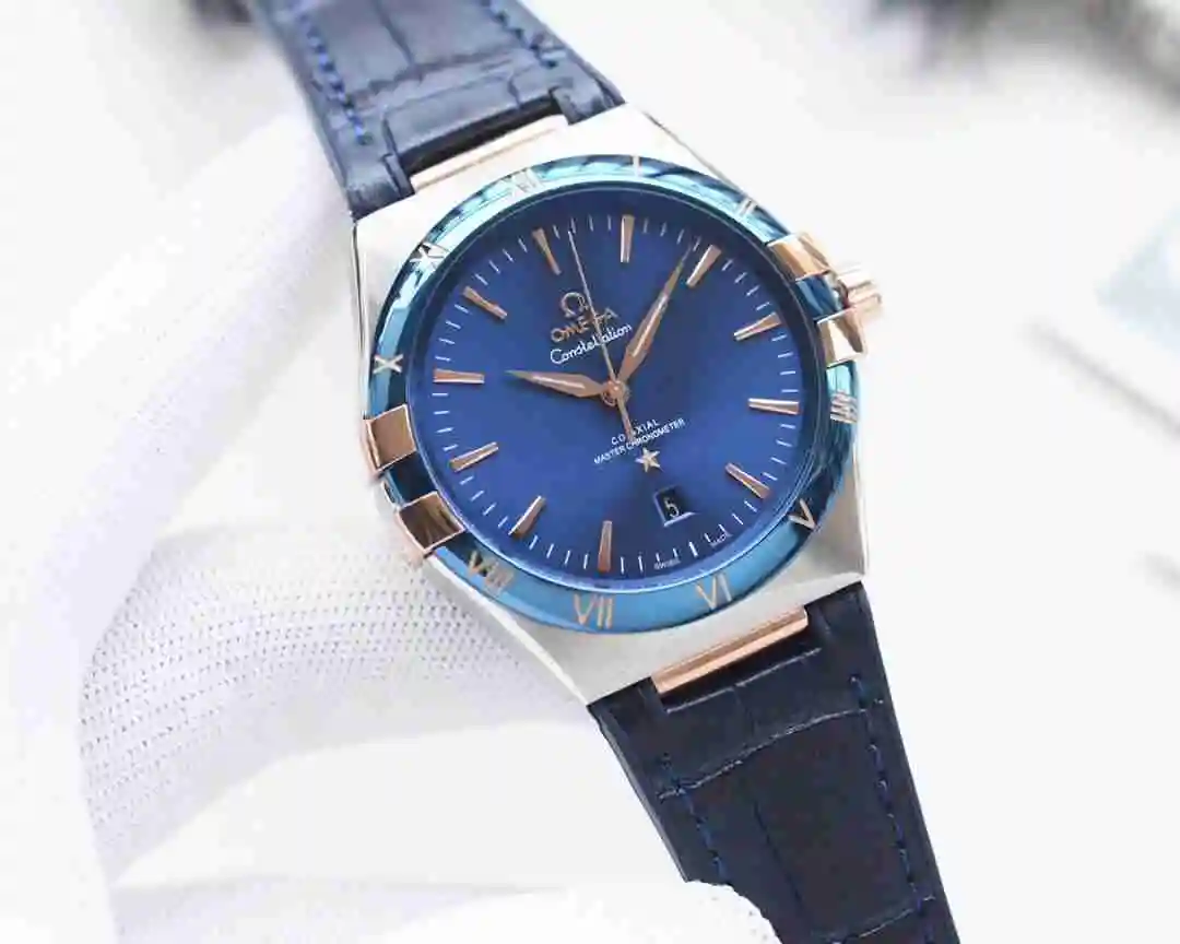 General Watches Omega Watch Men's Watch Paired with Original Fully Automatic Mechanical Movement Top Grade 316 Precision Steel Case with Mineral Super Strong Mirror Diameter 42mm KK05450 view 9