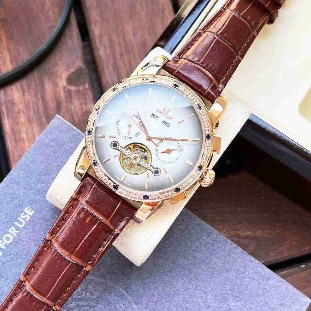 General Watches Omega Watch Men's Watch Paired with Original Fully Automatic Mechanical Movement Top Grade 316 Precision Steel Case with Mineral Super Strong Mirror Diameter 42mm KK06250 view 4