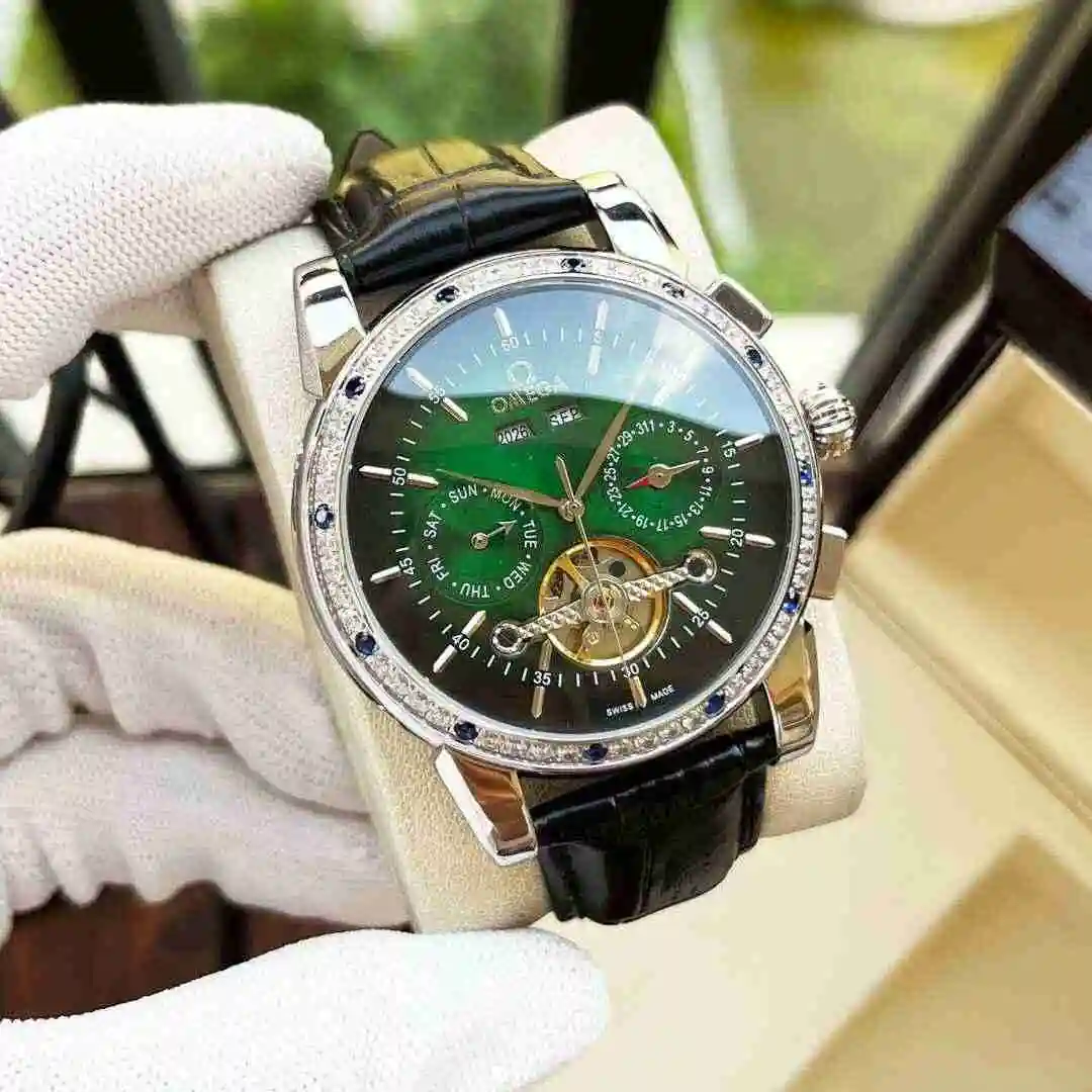 General Watches Omega Watch Men's Watch Paired with Original Fully Automatic Mechanical Movement Top Grade 316 Precision Steel Case with Mineral Super Strong Mirror Diameter 42mm KK06250 view 6