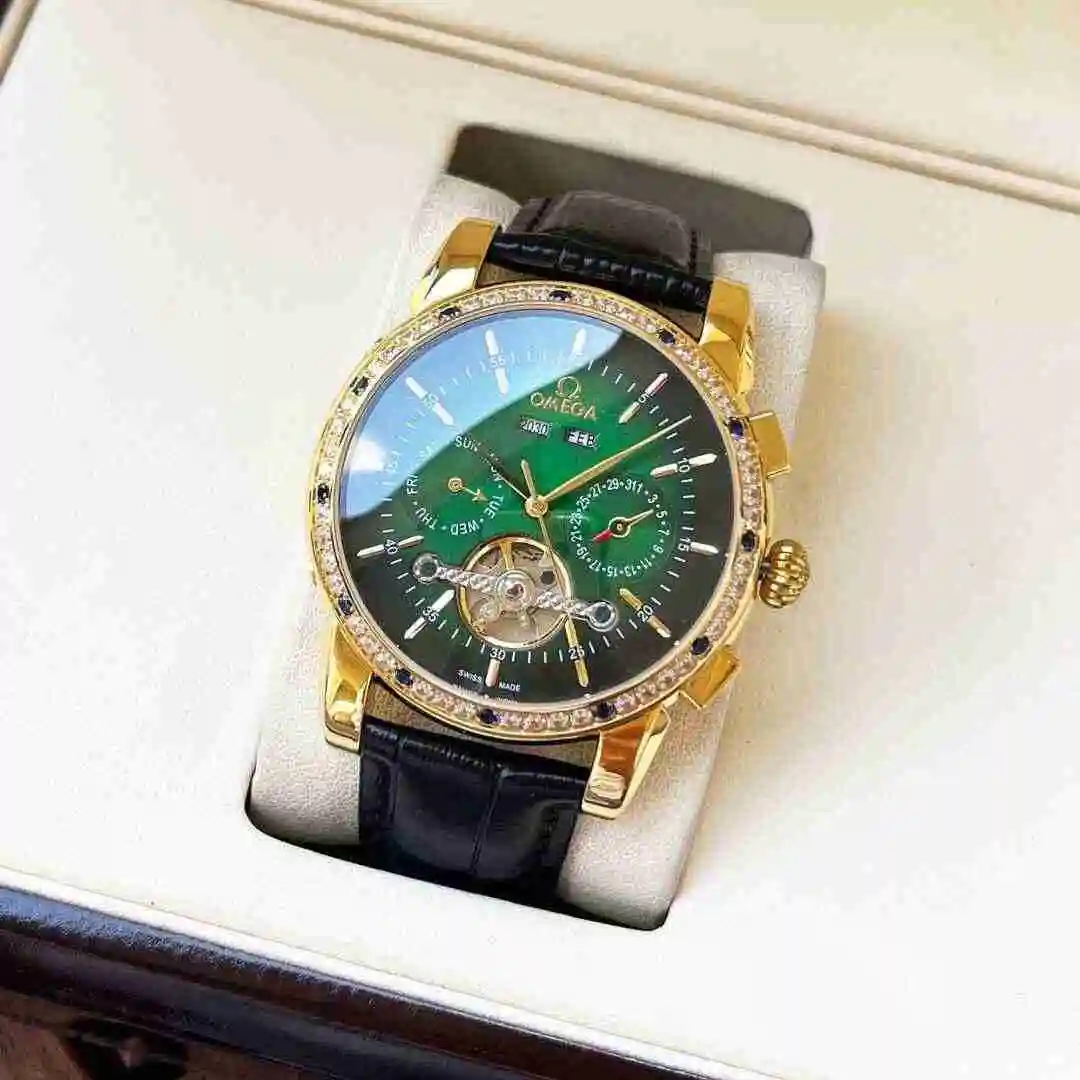 General Watches Omega Watch Men's Watch Paired with Original Fully Automatic Mechanical Movement Top Grade 316 Precision Steel Case with Mineral Super Strong Mirror Diameter 42mm KK06250 view 9