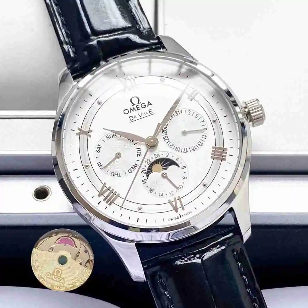 General Watches Omega Watch Men's Watch Paired with Original Fully Automatic Mechanical Movement Top Grade 316 Precision Steel Case with Mineral Super Strong Mirror Diameter 40mm KK05050 3 view 4