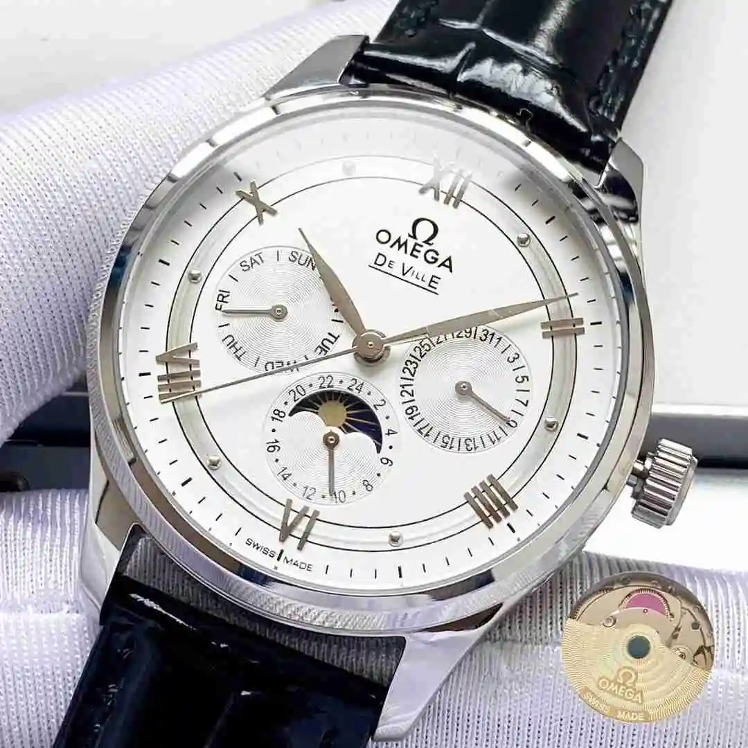 General Watches Omega Watch Men's Watch Paired with Original Fully Automatic Mechanical Movement Top Grade 316 Precision Steel Case with Mineral Super Strong Mirror Diameter 40mm KK05050 3 view 5