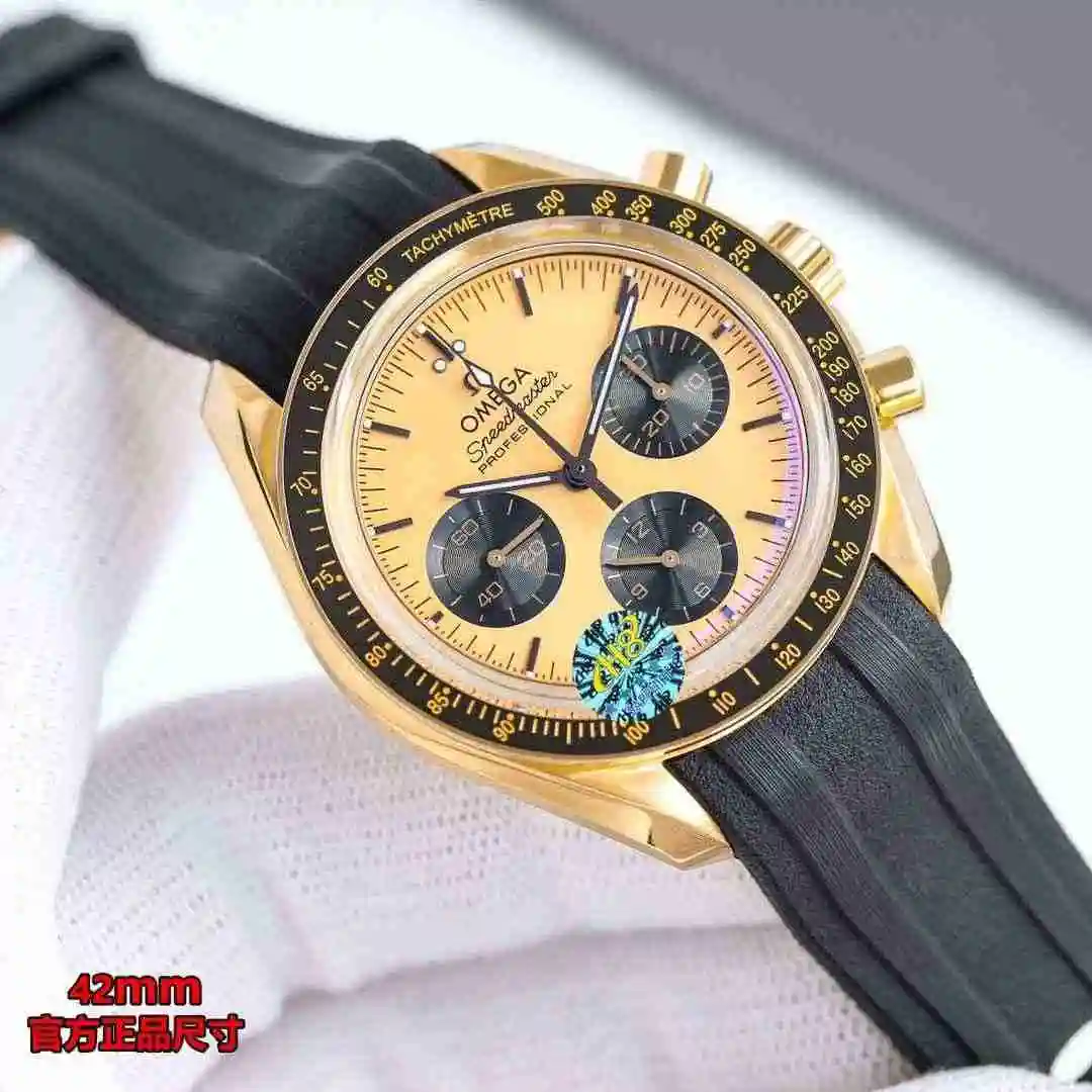 Omega New O me ga Speedmaster Series The case is 42mm Watch view 9