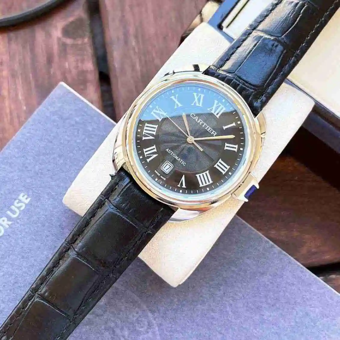 General Watches Cartier Watch Men's Watch Paired with Original Fully Automatic Mechanical Movement Top Grade 316 Precision Steel Case with Mineral Super Strong Mirror Diameter 44mm KK05250 4 view 5