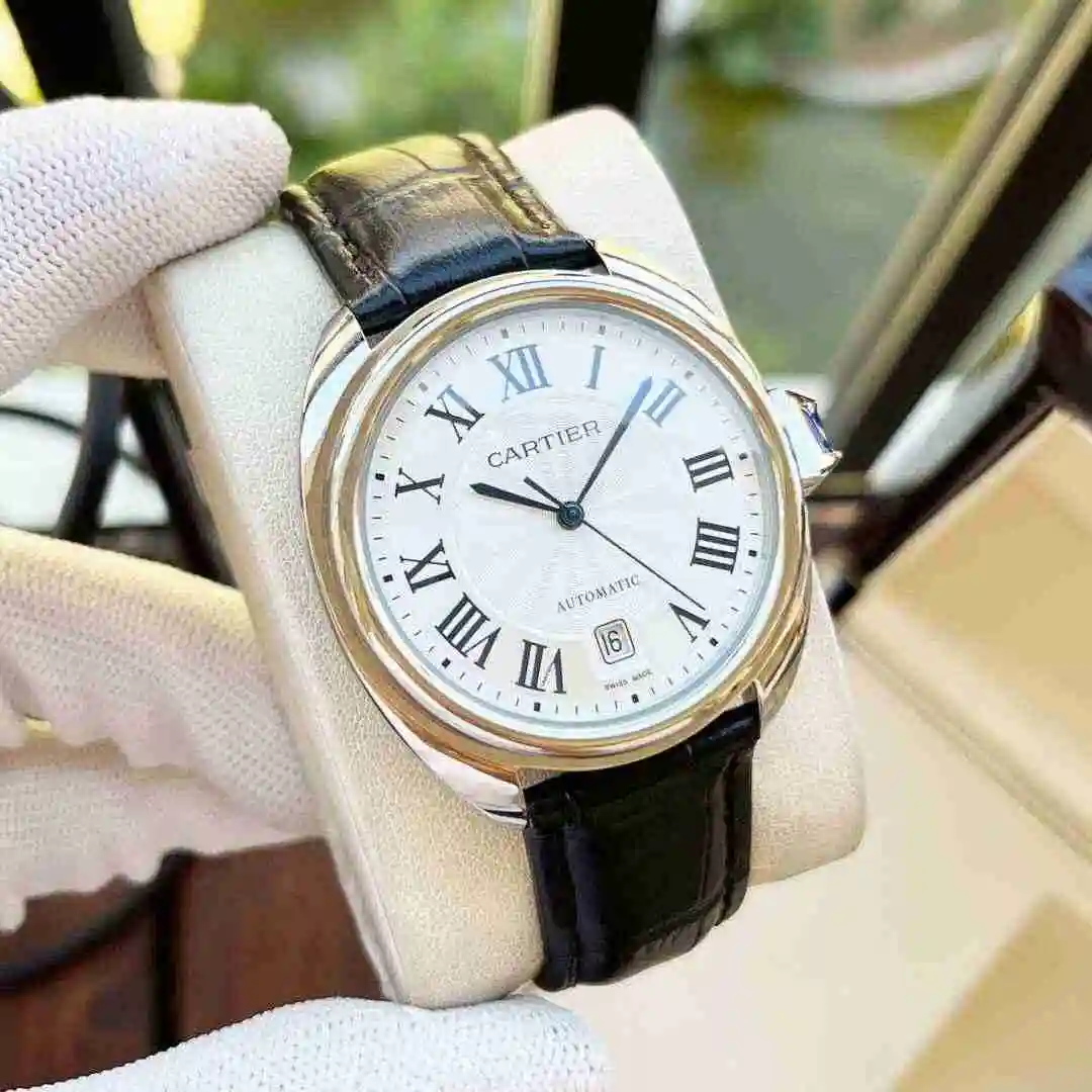General Watches Cartier Watch Men's Watch Paired with Original Fully Automatic Mechanical Movement Top Grade 316 Precision Steel Case with Mineral Super Strong Mirror Diameter 44mm KK05250 4 view 7