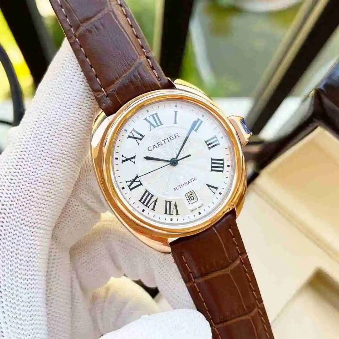 General Watches Cartier Watch Men's Watch Paired with Original Fully Automatic Mechanical Movement Top Grade 316 Precision Steel Case with Mineral Super Strong Mirror Diameter 44mm KK05250 4 view 8