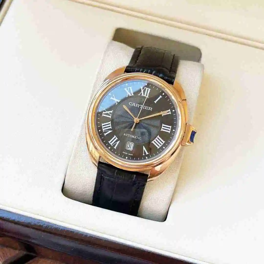 General Watches Cartier Watch Men's Watch Paired with Original Fully Automatic Mechanical Movement Top Grade 316 Precision Steel Case with Mineral Super Strong Mirror Diameter 44mm KK05250 4 view 9