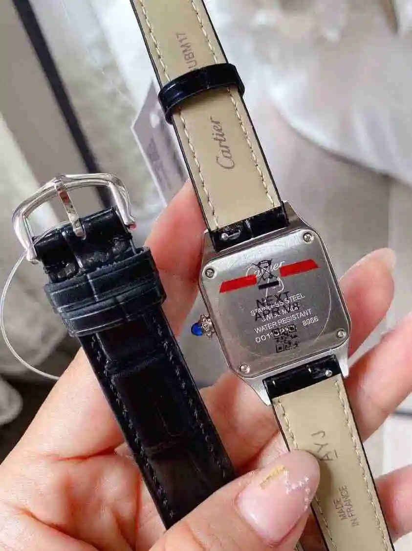 General Watches Cartier Watch Couple Watch Paired with Original Fully Automatic Mechanical Movement Top Grade 316 Precision Steel Case Case with Mineral Super Strong Mirror Diameter Male 32mm 43mm Female 28mm 38mm KK view 2