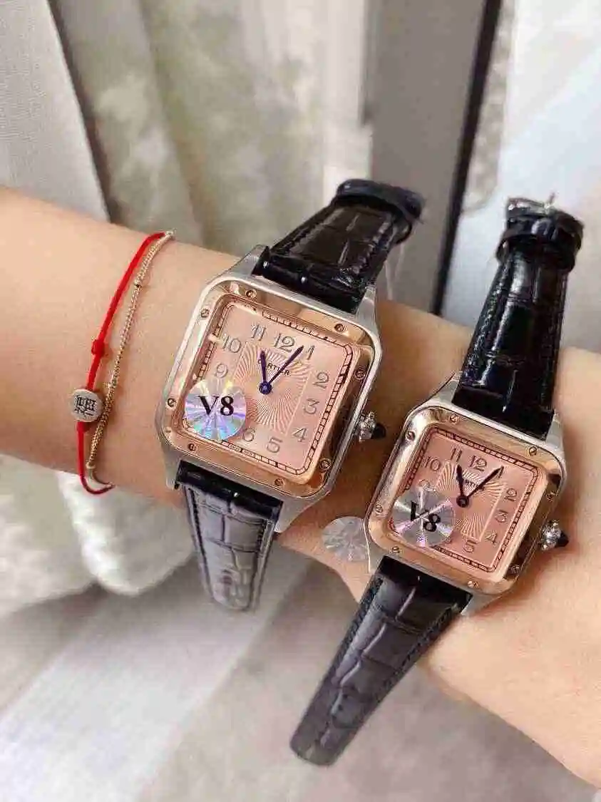 General Watches Cartier Watch Couple Watch Paired with Original Fully Automatic Mechanical Movement Top Grade 316 Precision Steel Case Case with Mineral Super Strong Mirror Diameter Male 32mm 43mm Female 28mm 38mm KK view 4