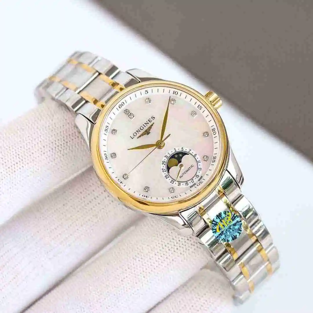 General Watches Longines Watch Women's Watch Paired with Original Fully Automatic Mechanical Movement Top grade 316 Precision Steel Case with Mineral Super Strong Mirror Diameter 34mm KK08900 view 6