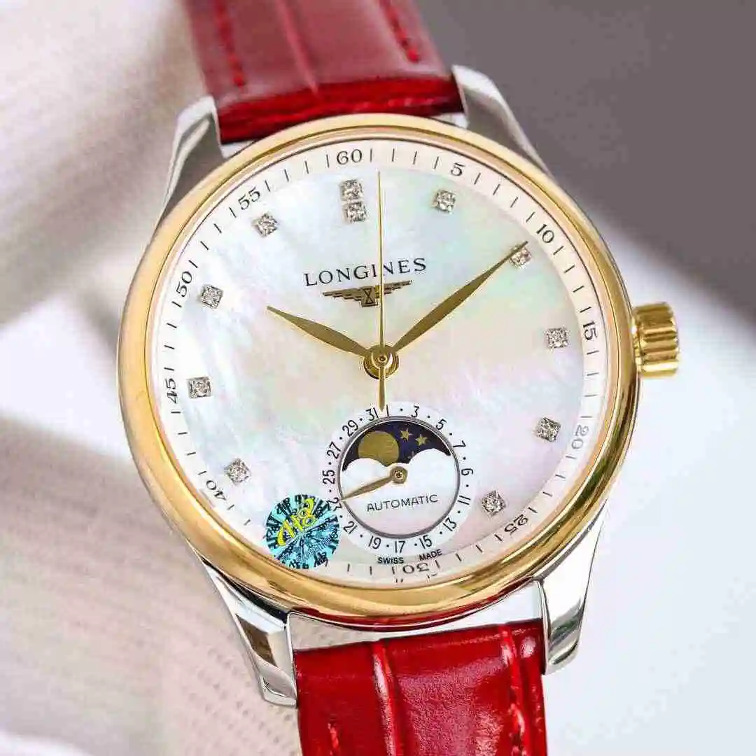 General Watches Longines Watch Women's Watch Paired with Original Fully Automatic Mechanical Movement Top grade 316 Precision Steel Case with Mineral Super Strong Mirror Diameter 34mm KK08900 view 7