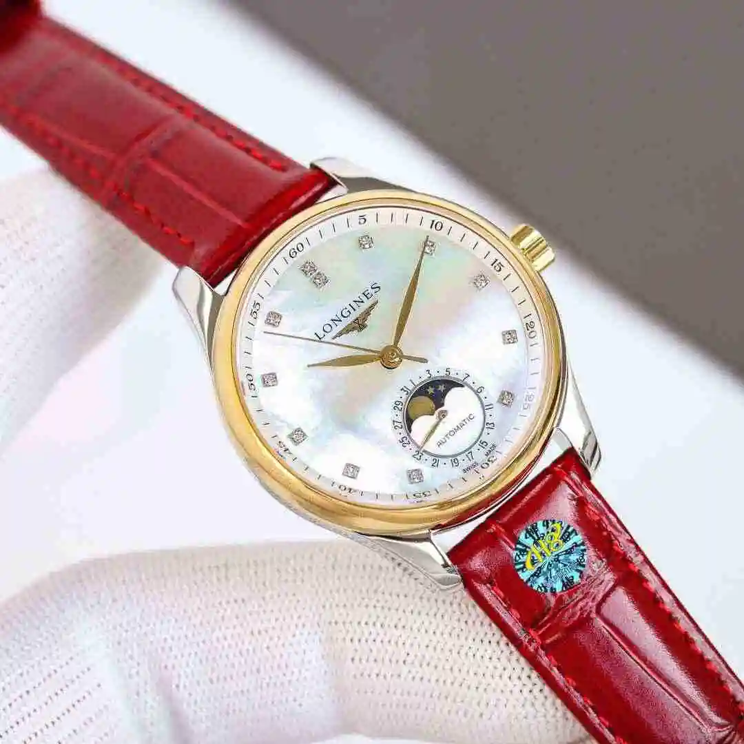 General Watches Longines Watch Women's Watch Paired with Original Fully Automatic Mechanical Movement Top grade 316 Precision Steel Case with Mineral Super Strong Mirror Diameter 34mm KK08900 view 8