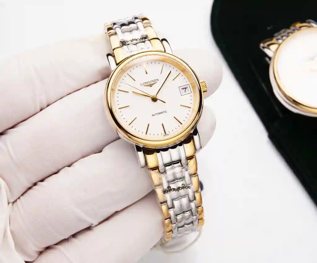General Watches Longines Lang@Qin Watch Couple s Watch with Original Fully Automatic Mechanical Movement Top-grade 316 Stainless Steel Case and Strap Mineral Super Strong Mirror Diameter 39mm for Men and 30mm for Women KK4650 view 7