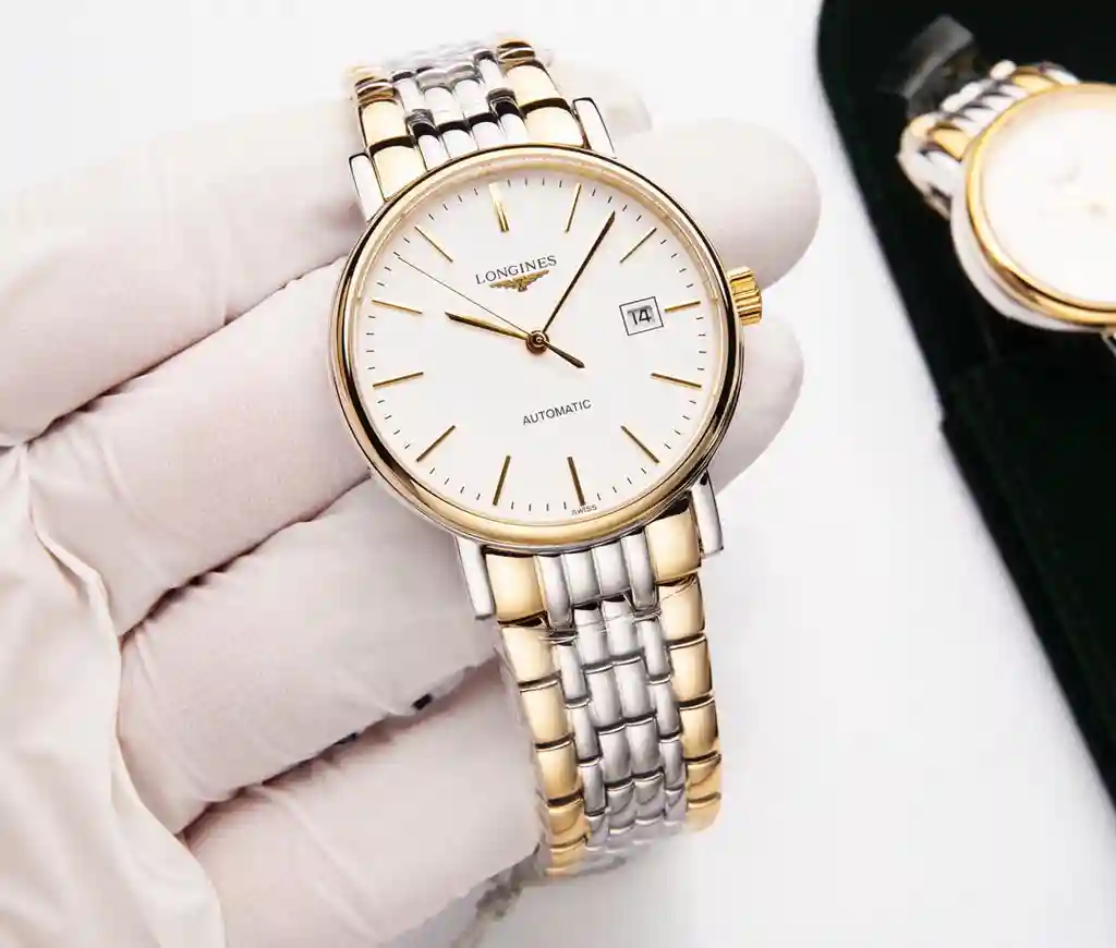 General Watches Longines Lang@Qin Watch Couple s Watch with Original Fully Automatic Mechanical Movement Top-grade 316 Stainless Steel Case and Strap Mineral Super Strong Mirror Diameter 39mm for Men and 30mm for Women KK4650 view 8