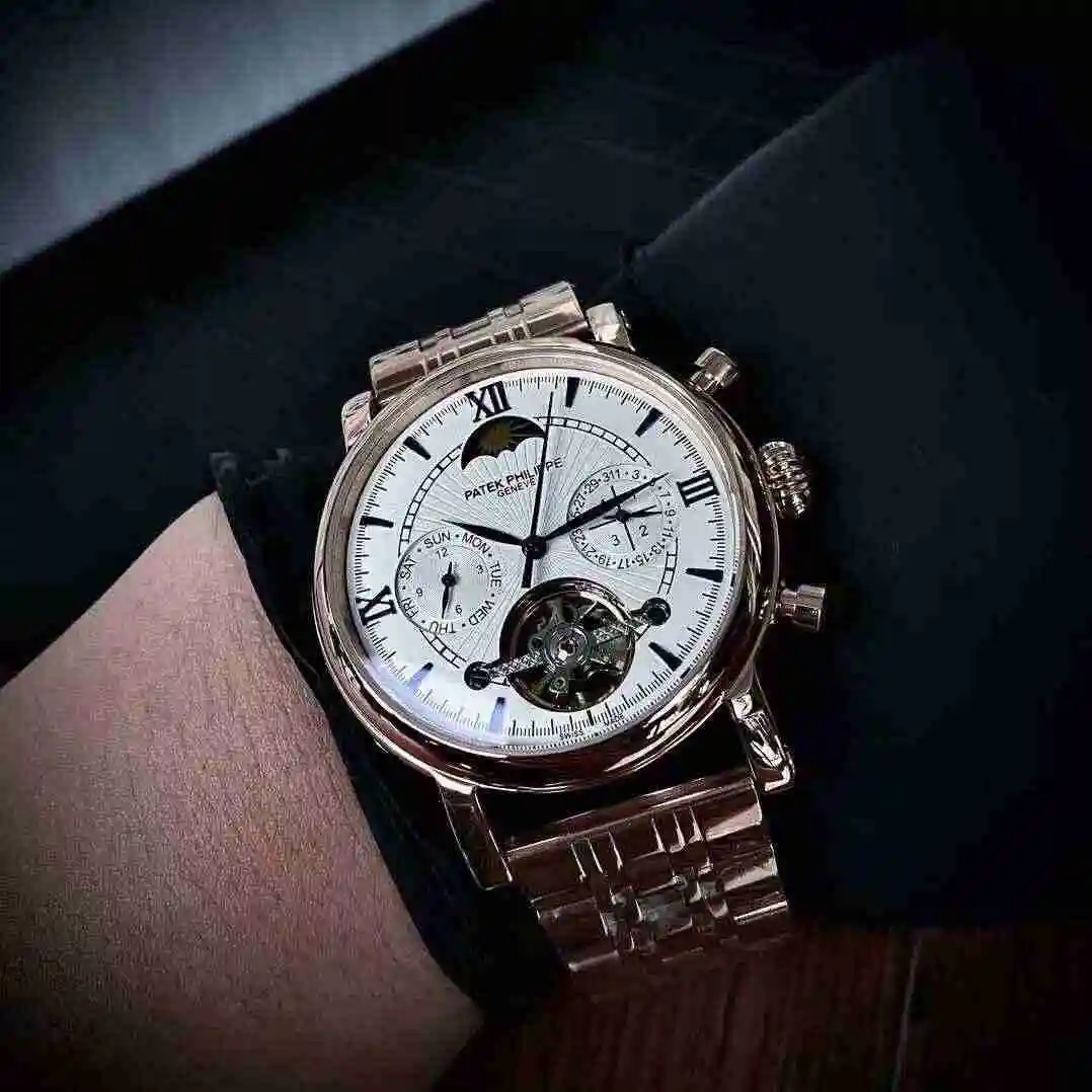 General Watches Patek Philippe Watch Men's Watch Paired with Original Fully Automatic Mechanical Movement Top Grade 316 Precision Steel Case Case with Mineral Super Strong Mirror Diameter 43mm KK04650 1 view 6
