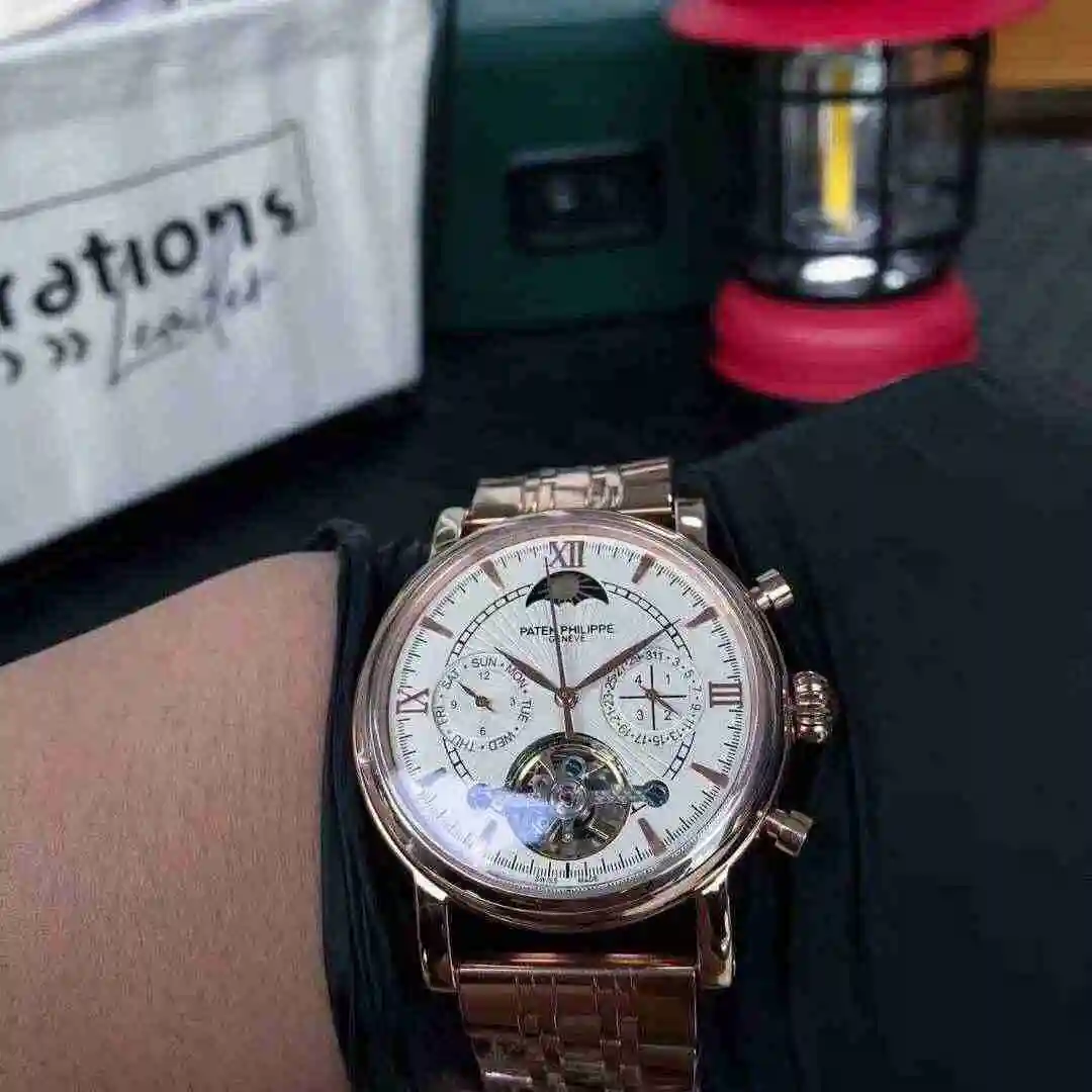 General Watches Patek Philippe Watch Men's Watch Paired with Original Fully Automatic Mechanical Movement Top Grade 316 Precision Steel Case Case with Mineral Super Strong Mirror Diameter 43mm KK04650 1 view 7