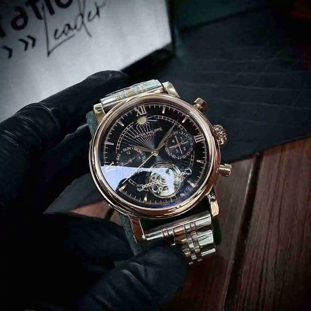 General Watches Patek Philippe Watch Men's Watch Paired with Original Fully Automatic Mechanical Movement Top Grade 316 Precision Steel Case Case with Mineral Super Strong Mirror Diameter 43mm KK04650 1 view 8