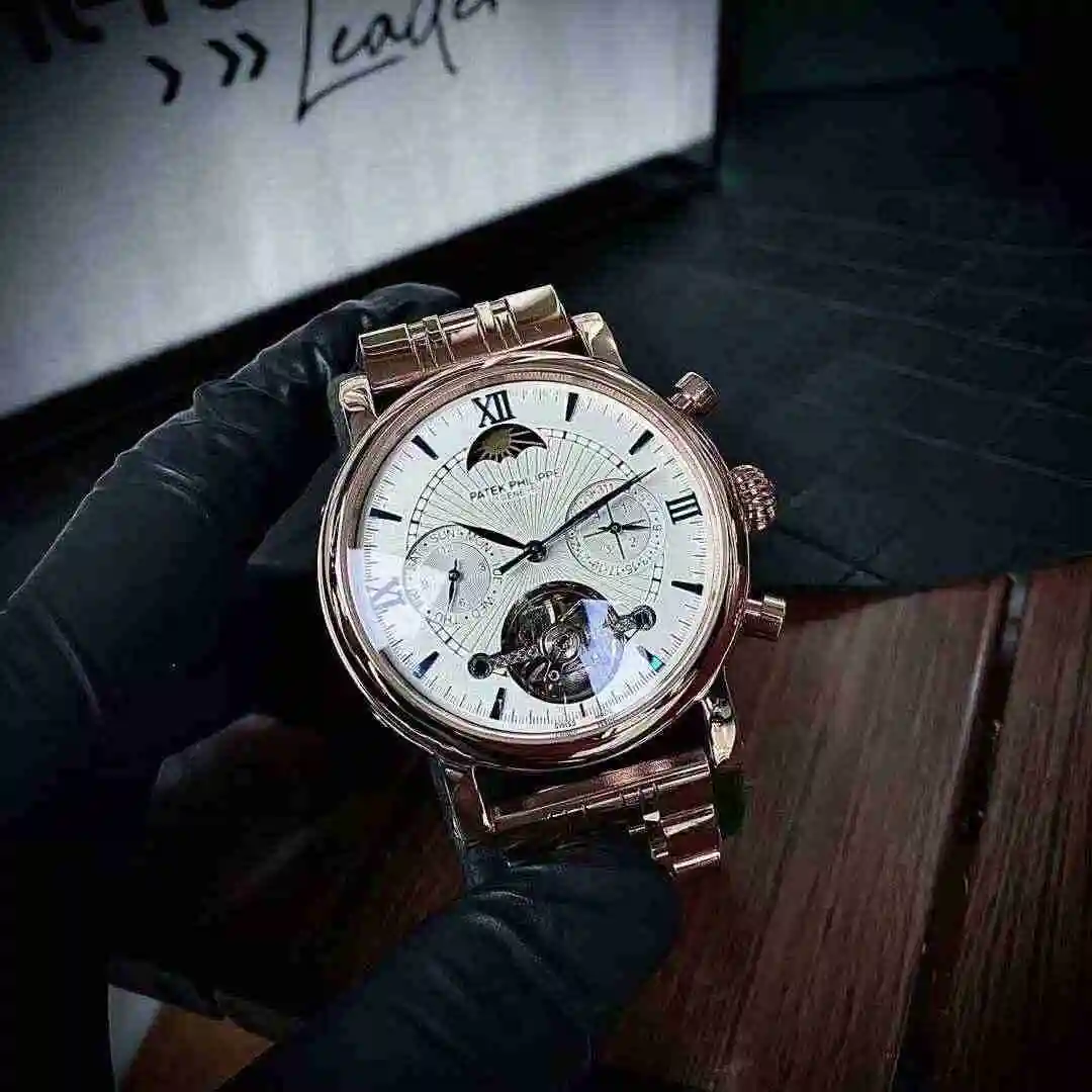 General Watches Patek Philippe Watch Men's Watch Paired with Original Fully Automatic Mechanical Movement Top Grade 316 Precision Steel Case Case with Mineral Super Strong Mirror Diameter 43mm KK04650 1 view 9