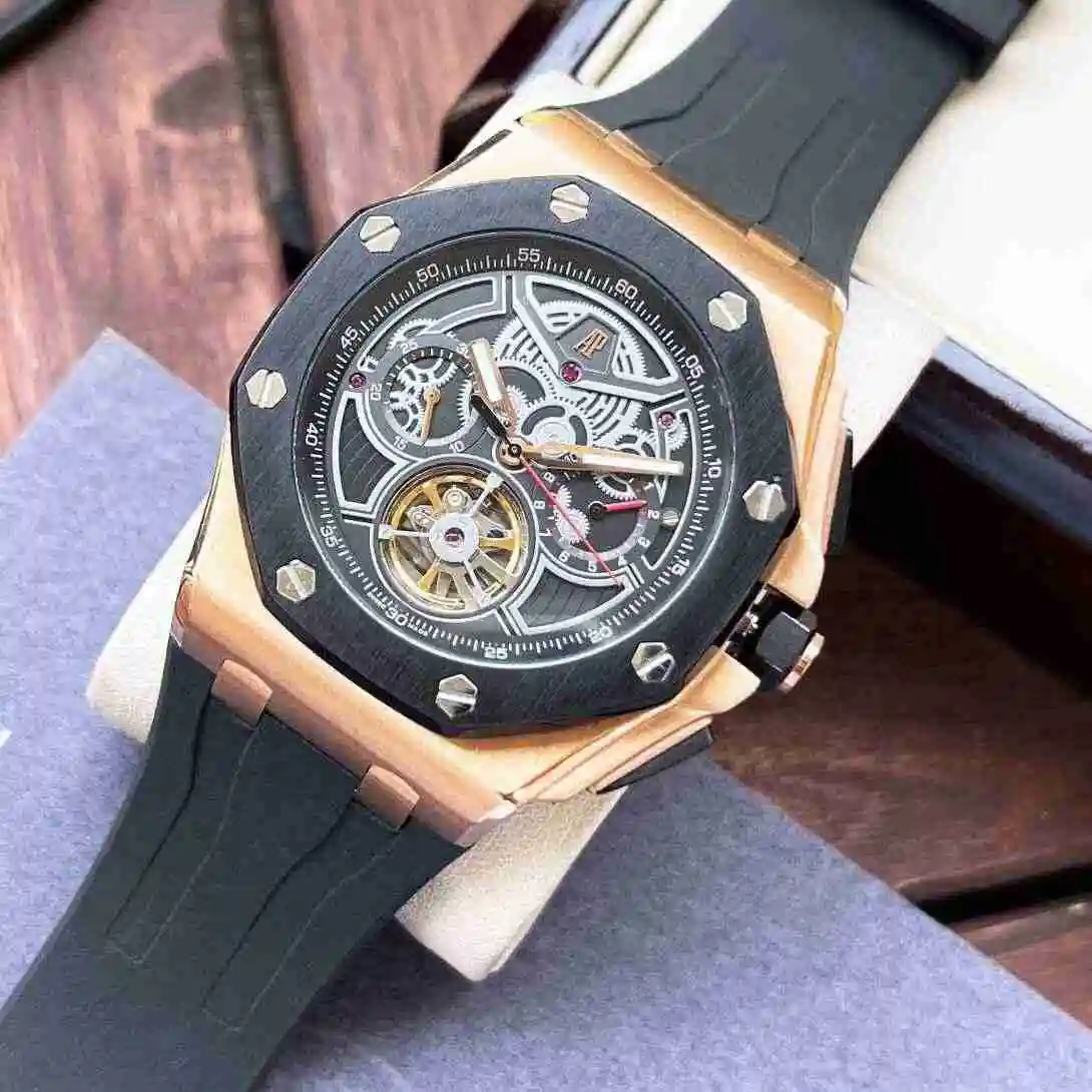 General Watches Audemars Piguet Aibi Watch Men's Watch Paired with Original Fully Automatic Mechanical Movement, Top Grade 316 Precision Steel Case with Mineral Super Strong Mirror Diameter 44mm KK06850 view 5
