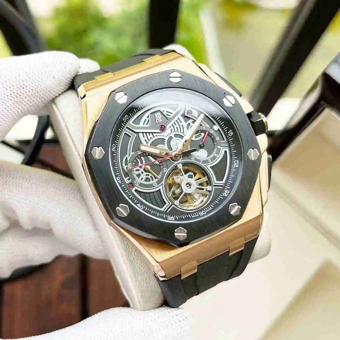 General Watches Audemars Piguet Aibi Watch Men's Watch Paired with Original Fully Automatic Mechanical Movement, Top Grade 316 Precision Steel Case with Mineral Super Strong Mirror Diameter 44mm KK06850 view 6