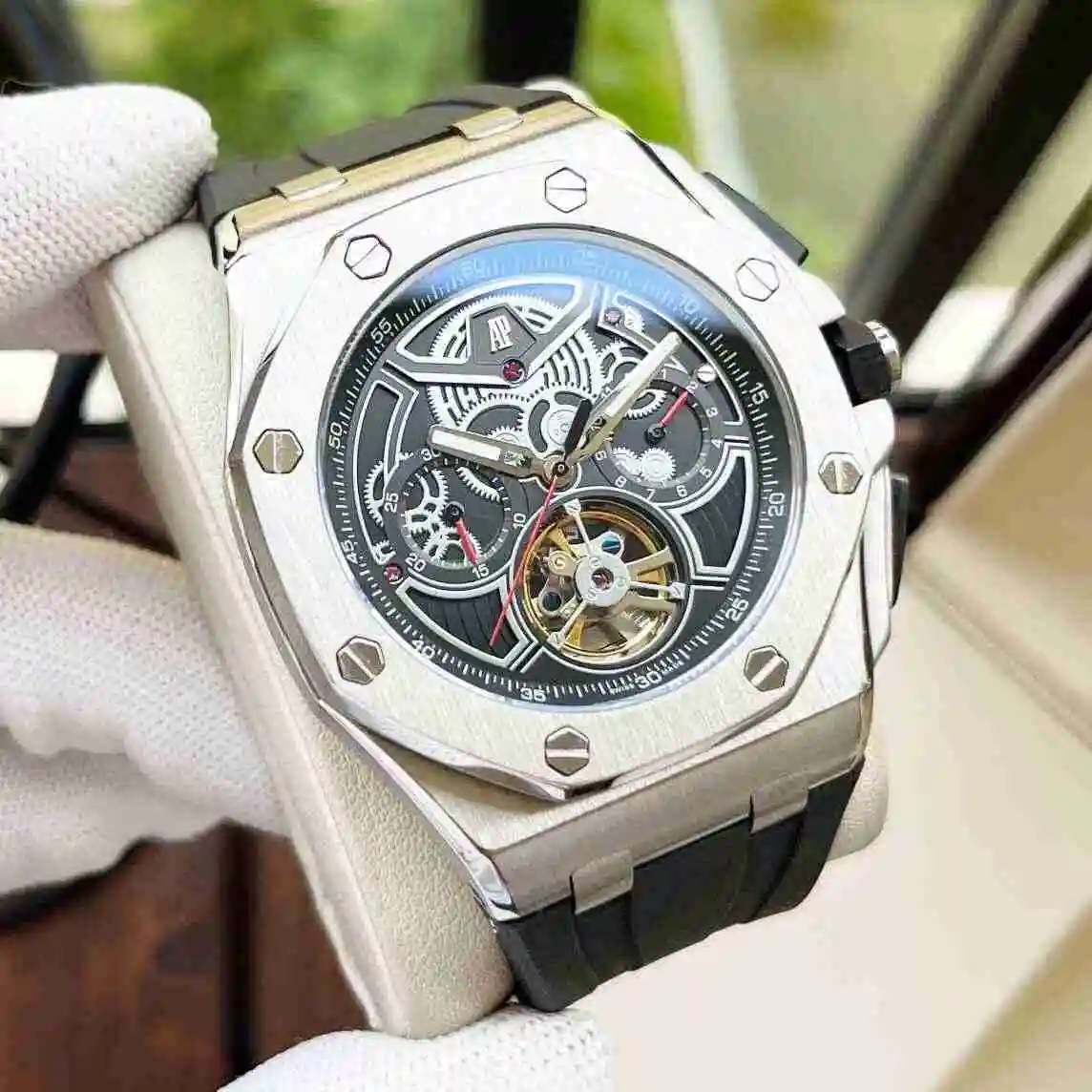 General Watches Audemars Piguet Aibi Watch Men's Watch Paired with Original Fully Automatic Mechanical Movement, Top Grade 316 Precision Steel Case with Mineral Super Strong Mirror Diameter 44mm KK06850 view 7