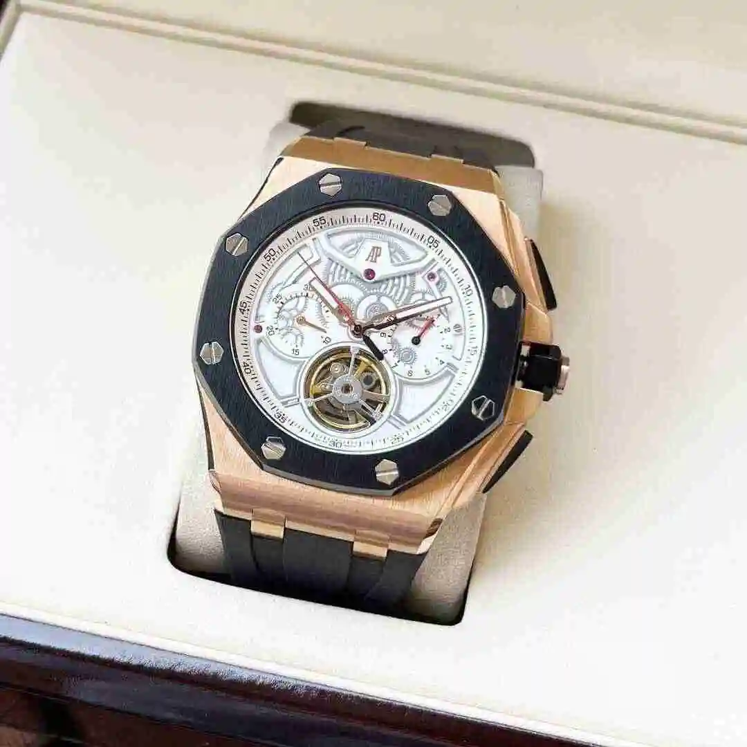 General Watches Audemars Piguet Aibi Watch Men's Watch Paired with Original Fully Automatic Mechanical Movement, Top Grade 316 Precision Steel Case with Mineral Super Strong Mirror Diameter 44mm KK06850 view 9
