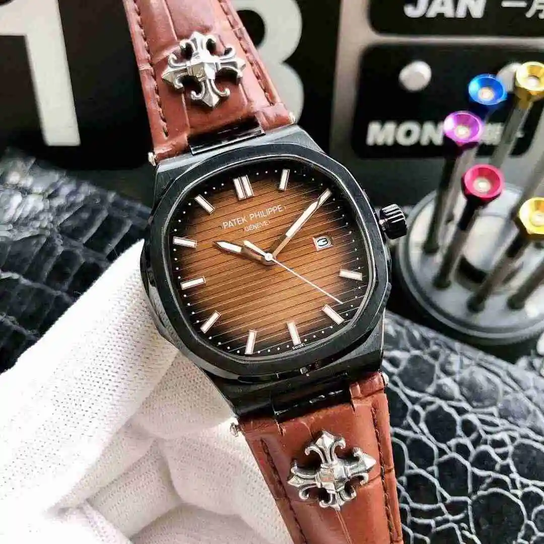 General Watches Patek Philippe Watch Men's Watch Paired with Original Fully Automatic Mechanical Movement Top Grade 316 Precision Steel Case Case with Mineral Super Strong Mirror Diameter 42mm KK04950 1 view 6