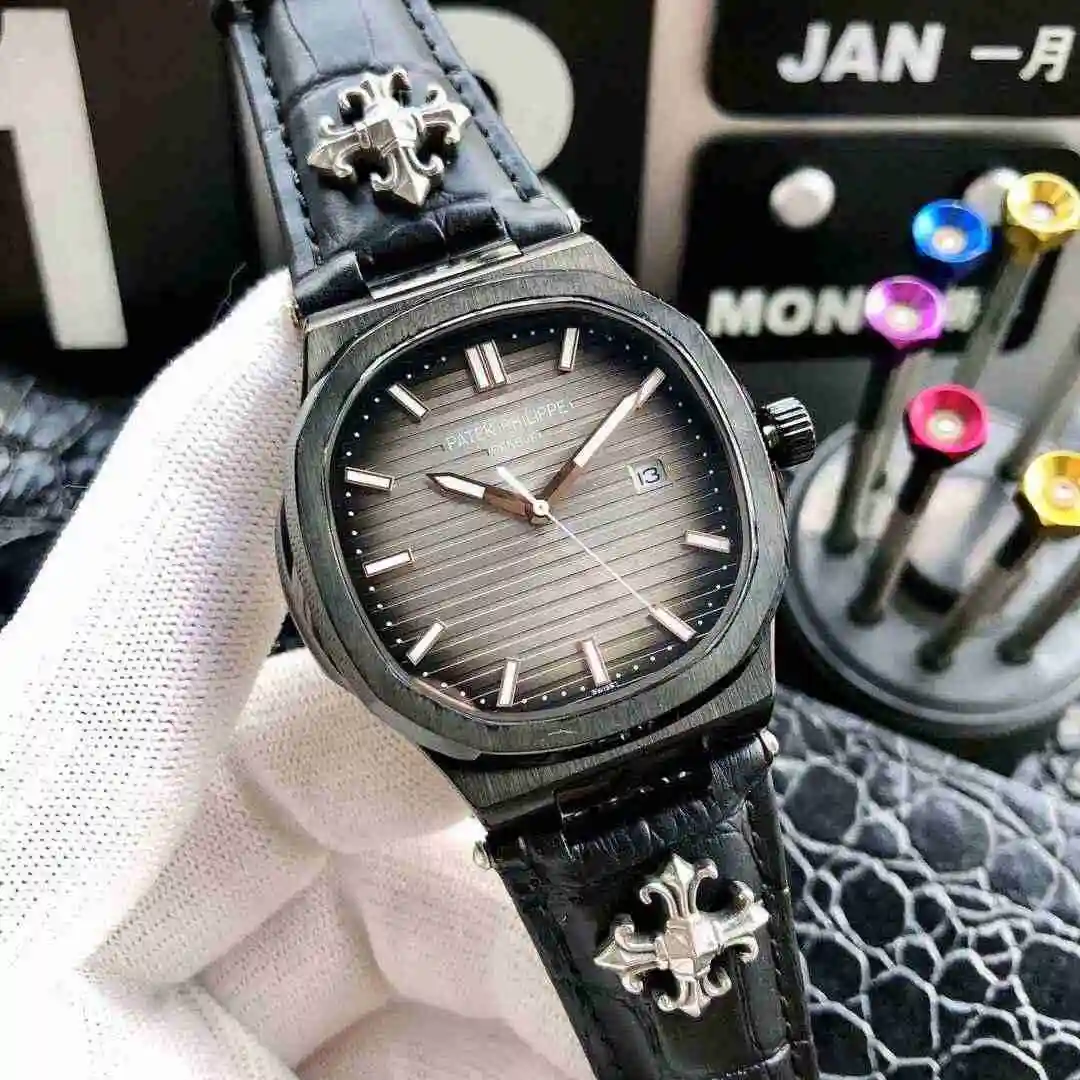 General Watches Patek Philippe Watch Men's Watch Paired with Original Fully Automatic Mechanical Movement Top Grade 316 Precision Steel Case Case with Mineral Super Strong Mirror Diameter 42mm KK04950 1 view 9