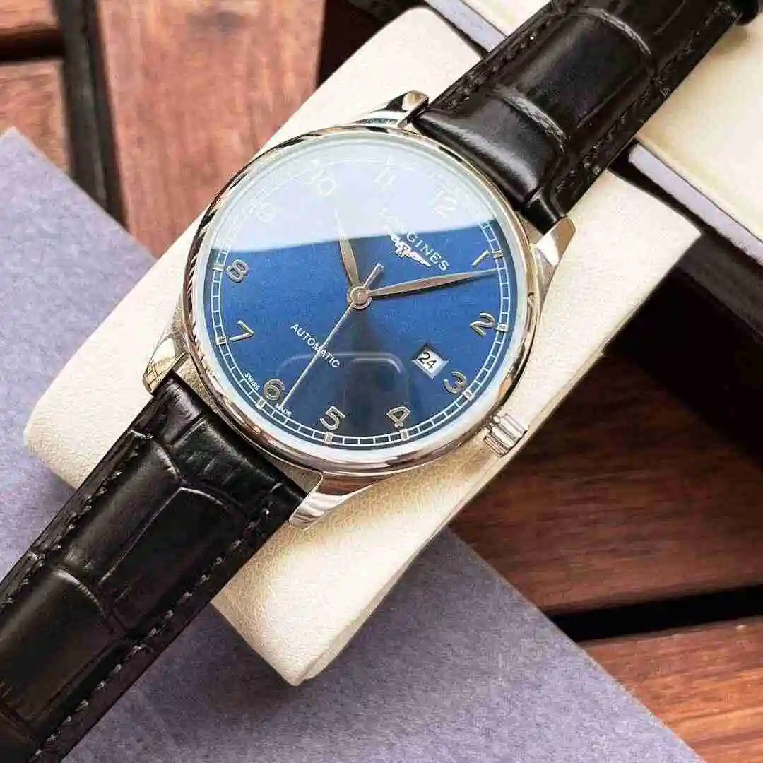 General Watches Longines Watch Men's Watch Paired with Original Fully Automatic Mechanical Movement Top grade 316 Precision Steel Case with Mineral Super Strong Mirror Diameter 40mm KK04 view 4