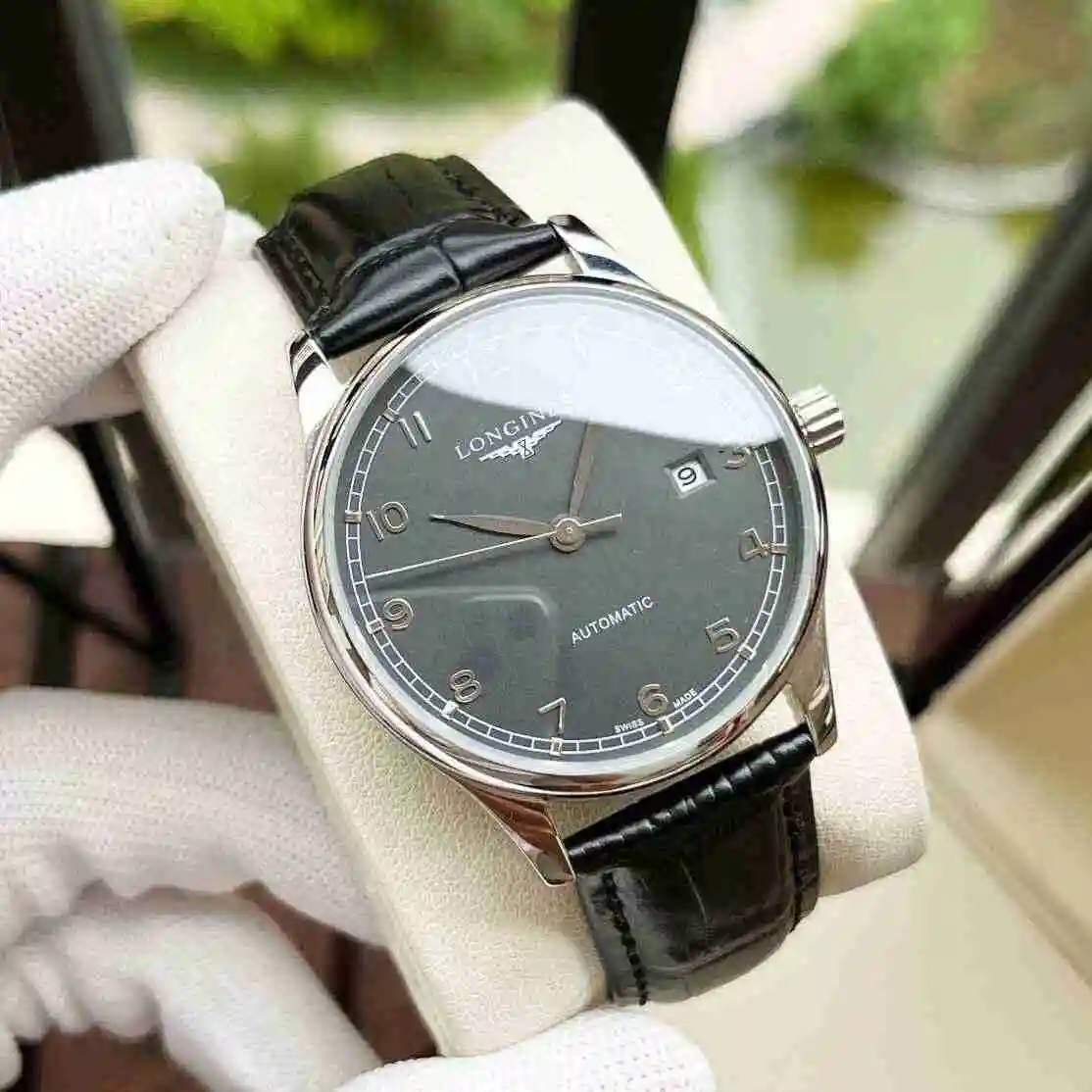General Watches Longines Watch Men's Watch Paired with Original Fully Automatic Mechanical Movement Top grade 316 Precision Steel Case with Mineral Super Strong Mirror Diameter 40mm KK04 view 6