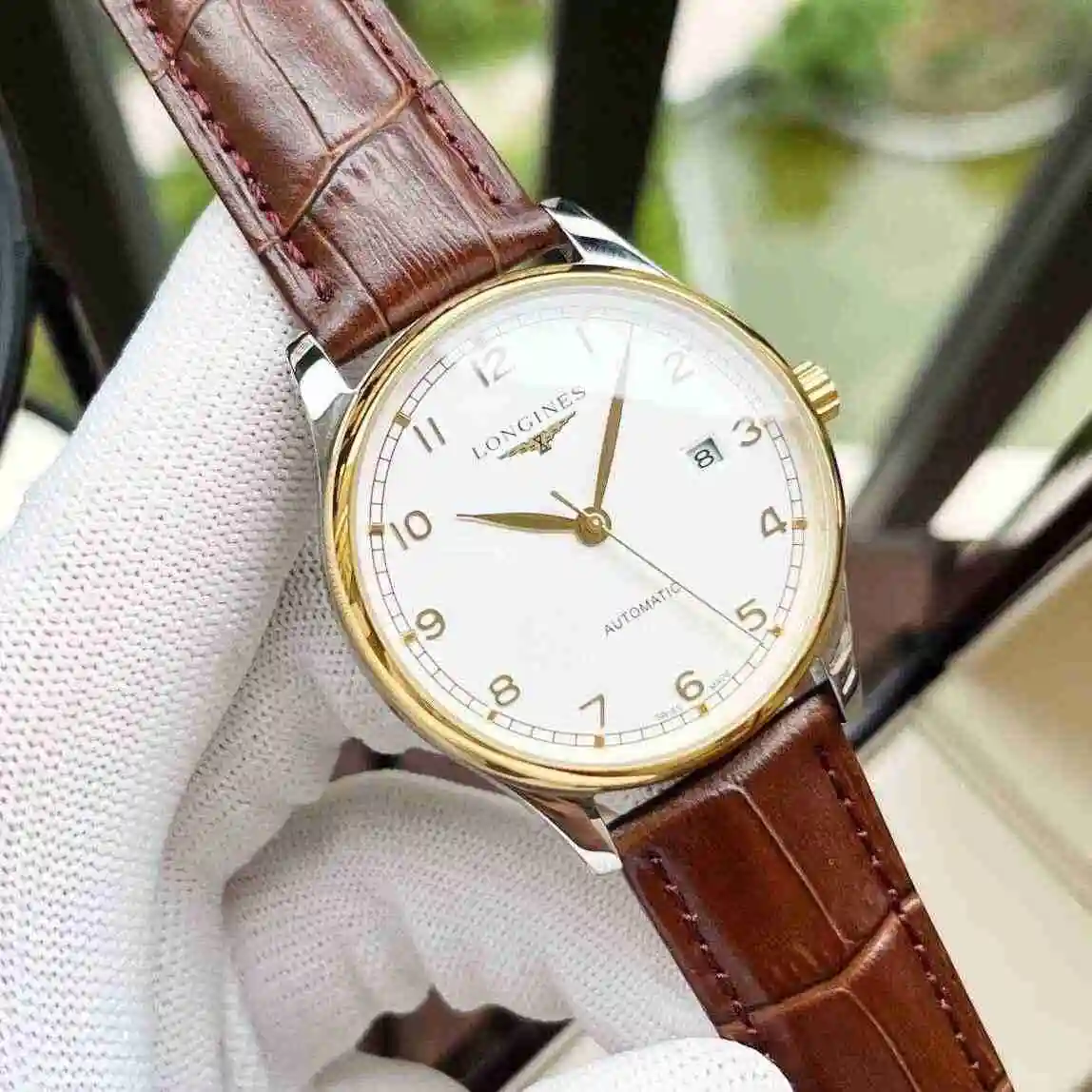 General Watches Longines Watch Men's Watch Paired with Original Fully Automatic Mechanical Movement Top grade 316 Precision Steel Case with Mineral Super Strong Mirror Diameter 40mm KK04 view 7