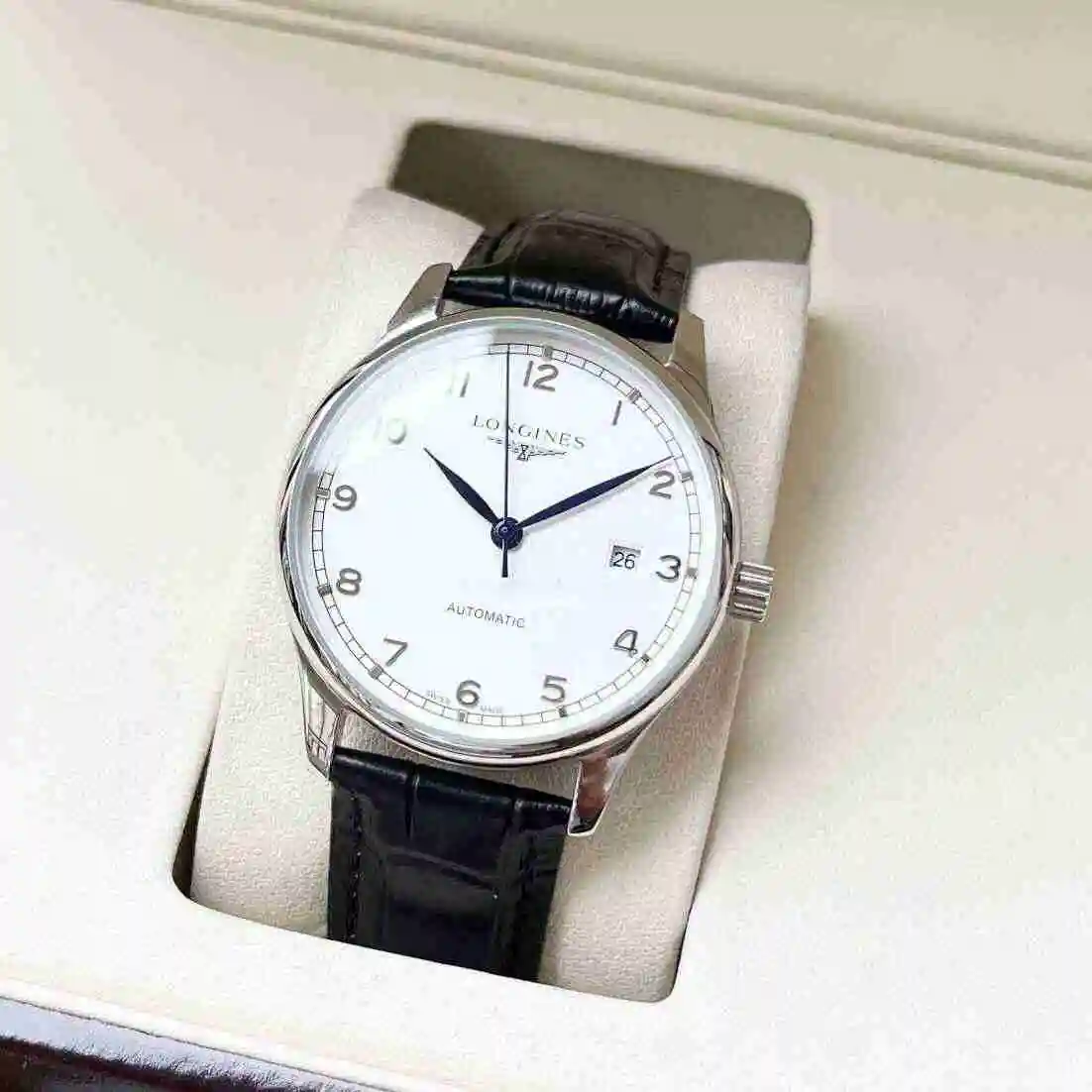 General Watches Longines Watch Men's Watch Paired with Original Fully Automatic Mechanical Movement Top grade 316 Precision Steel Case with Mineral Super Strong Mirror Diameter 40mm KK04 view 9