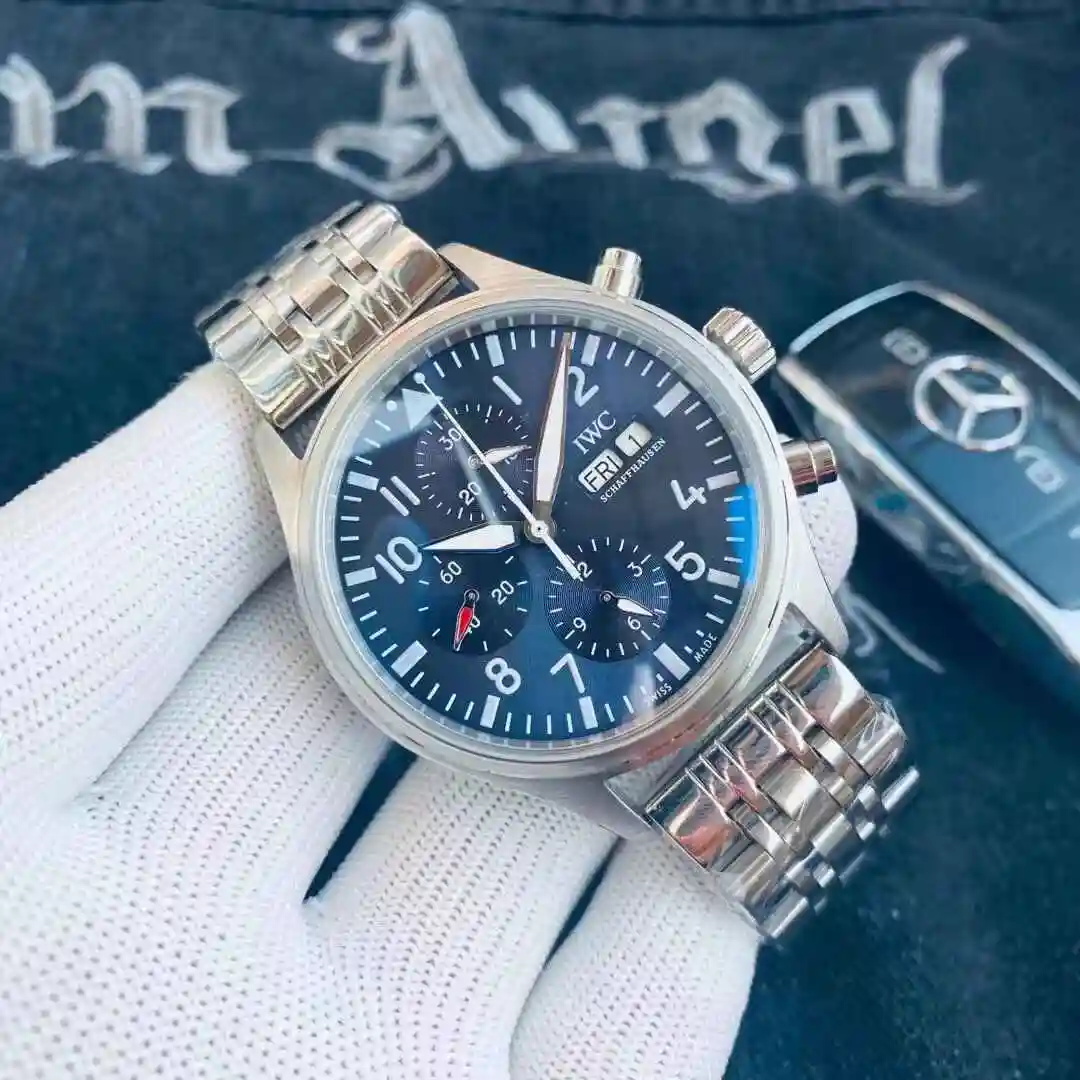 General Watches IWC Wanguo Watch Men's Watch Paired with Original Fully Automatic Mechanical Movement Top Grade 316 Precision Steel Case with Mineral Super Strong Mirror Diameter 42mm KK03300 view 3