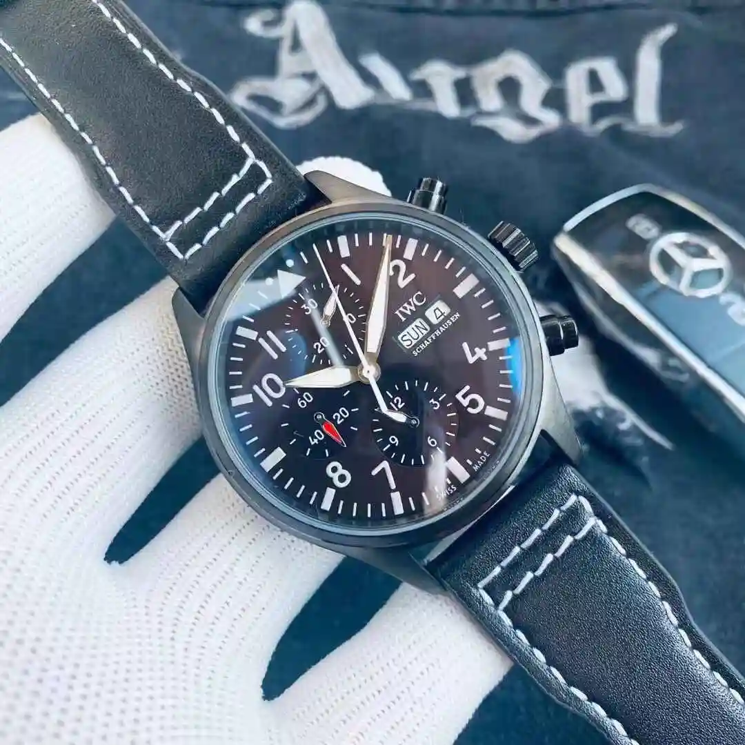 General Watches IWC Wanguo Watch Men's Watch Paired with Original Fully Automatic Mechanical Movement Top Grade 316 Precision Steel Case with Mineral Super Strong Mirror Diameter 42mm KK03300 view 5
